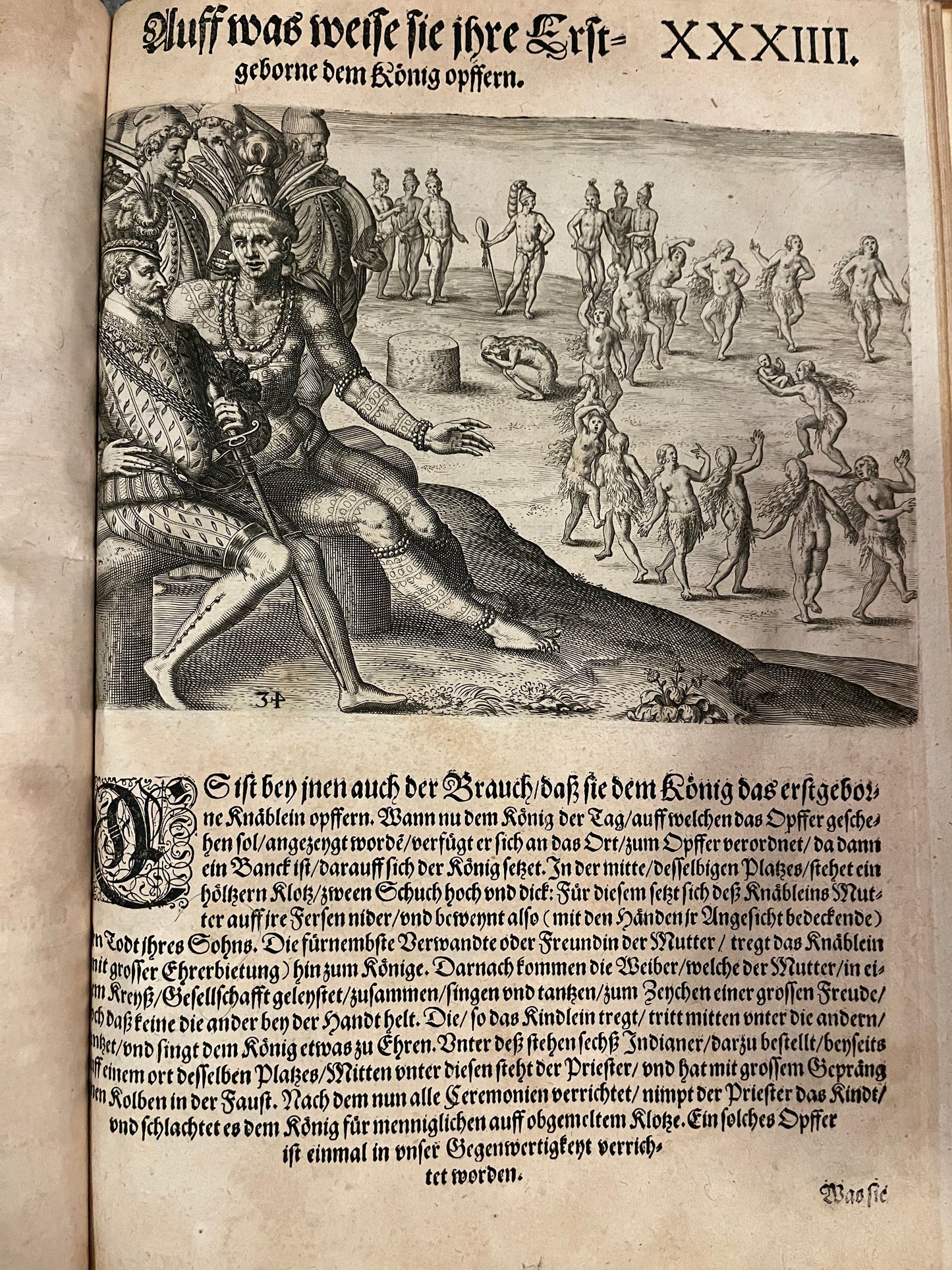 Part 2 of De Bry's Grands Voyages - Brevis Narratio - Jacques Le Moyne - De Bry Florida - Complete set of 42 plates and Title page - German 1st Edition - 1591
