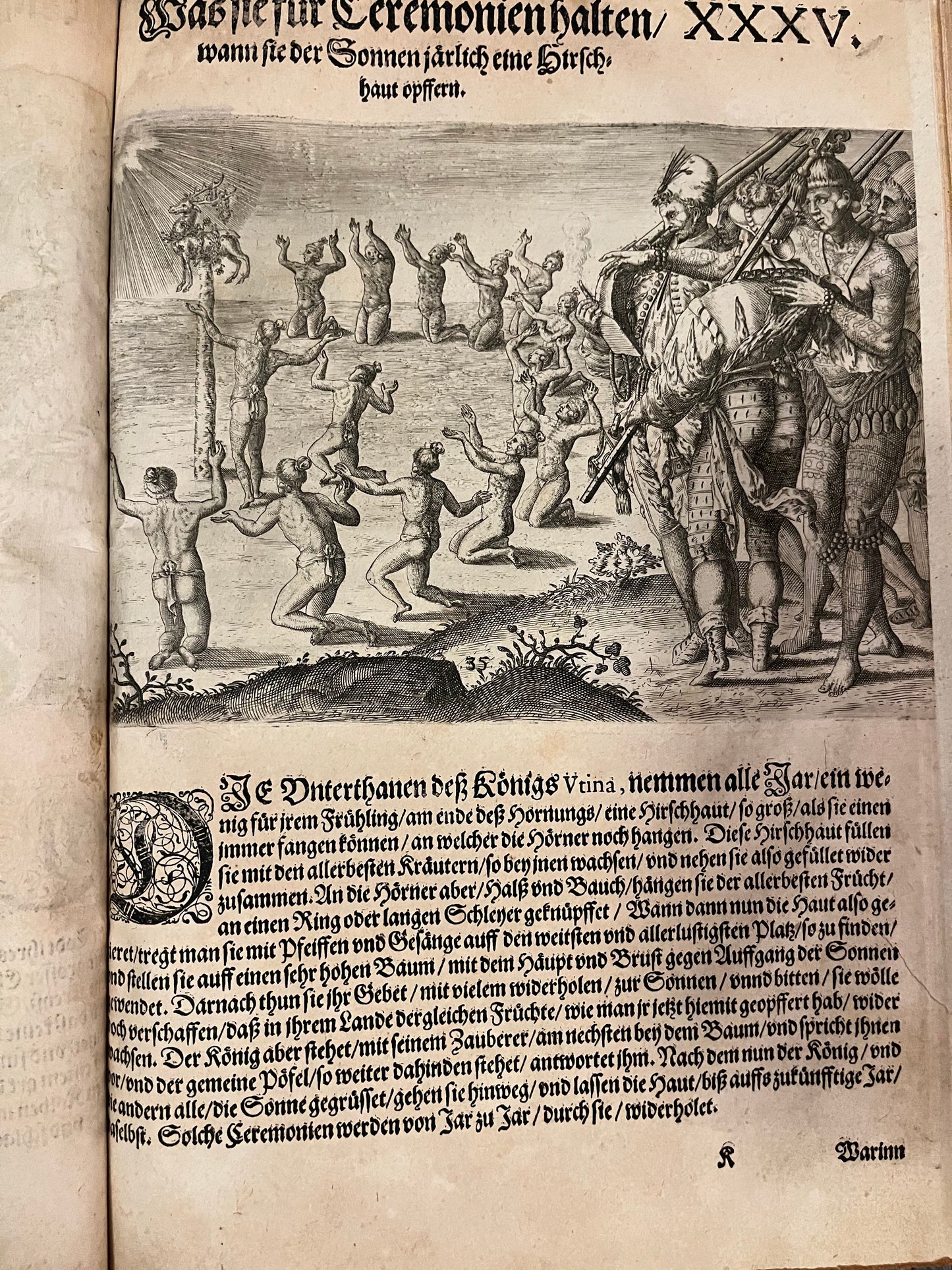 Part 2 of De Bry's Grands Voyages - Brevis Narratio - Jacques Le Moyne - De Bry Florida - Complete set of 42 plates and Title page - German 1st Edition - 1591
