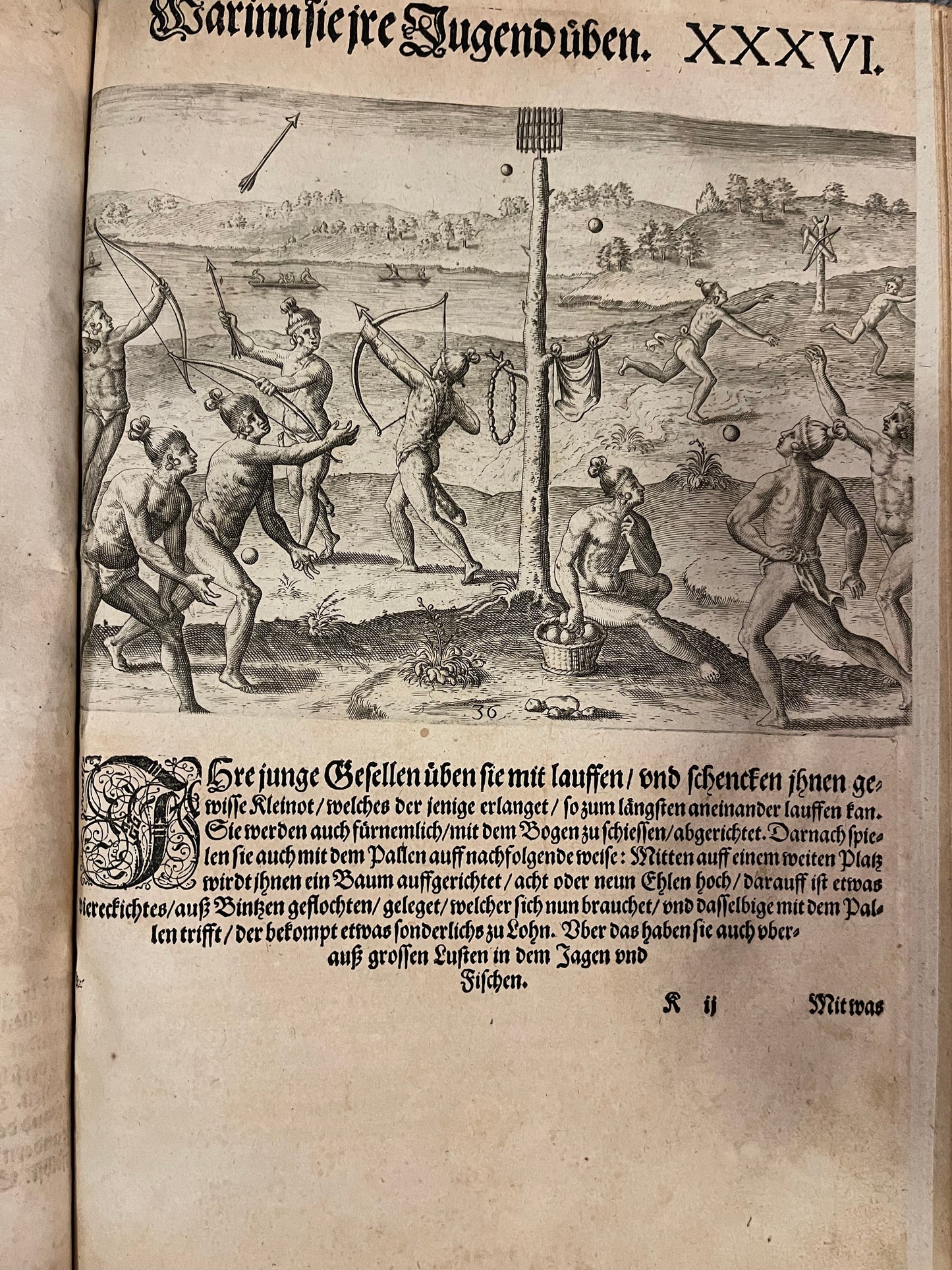 Part 2 of De Bry's Grands Voyages - Brevis Narratio - Jacques Le Moyne - De Bry Florida - Complete set of 42 plates and Title page - German 1st Edition - 1591