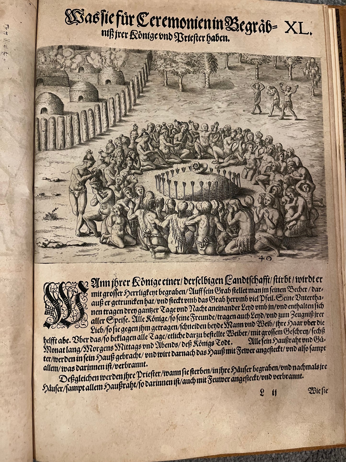 Part 2 of De Bry's Grands Voyages - Brevis Narratio - Jacques Le Moyne - De Bry Florida - Complete set of 42 plates and Title page - German 1st Edition - 1591