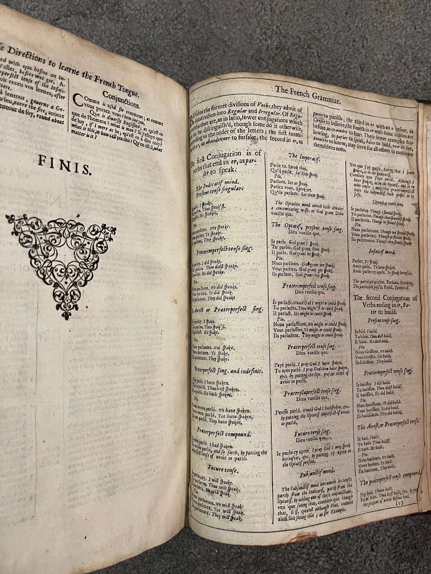 First French - English Dictionary in Original Binding - 1611 - Cotgrave's "A Dictionarie of the French and English Tongues"