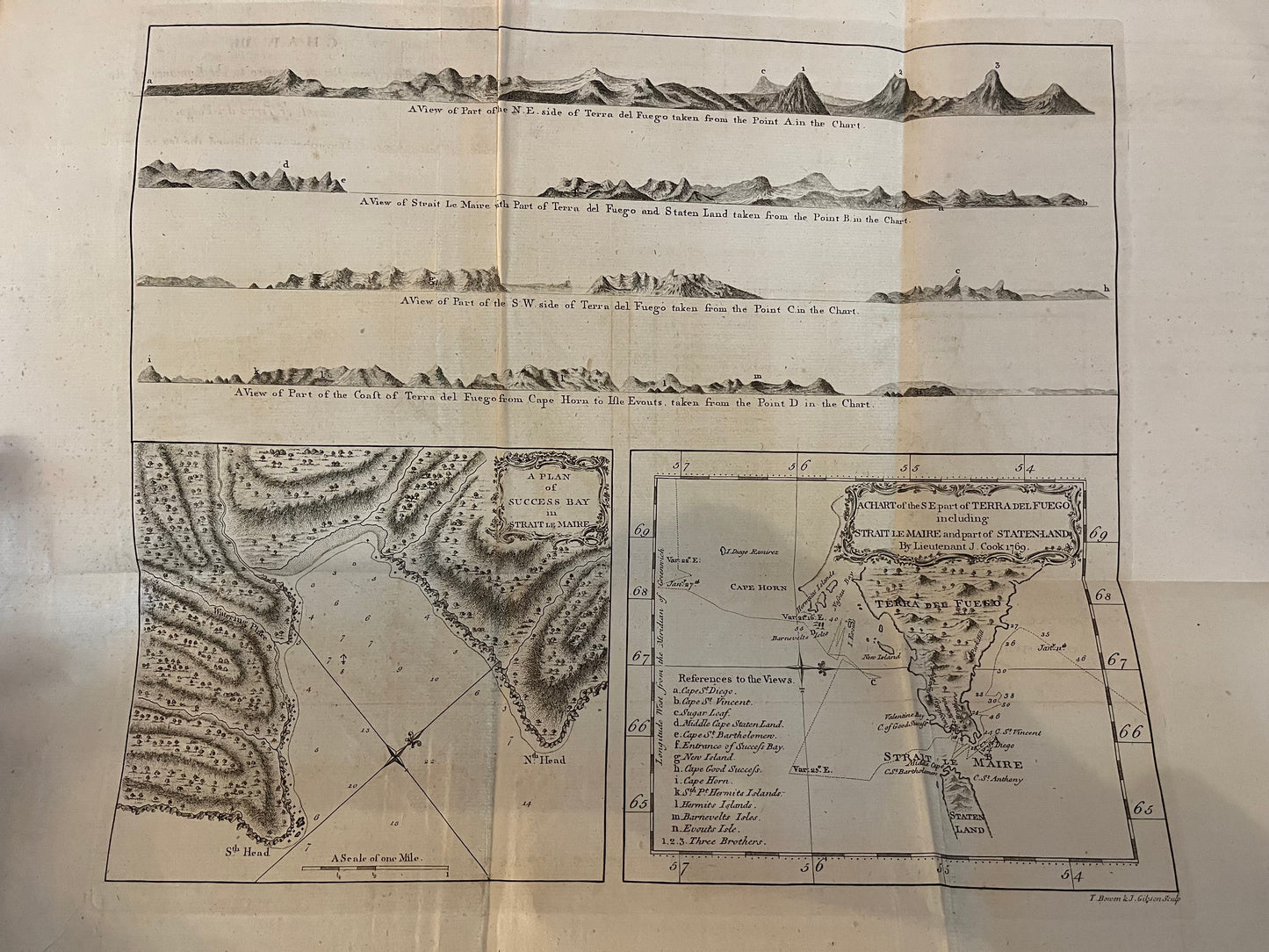 1st Edition of Cook's 1st Voyage - An account of the voyages undertaken by the order of his present Majesty for making discoveries in the Southern Hemisphere - Cook, Carteret, Byron, Wallis - Hawkesworth - 1773