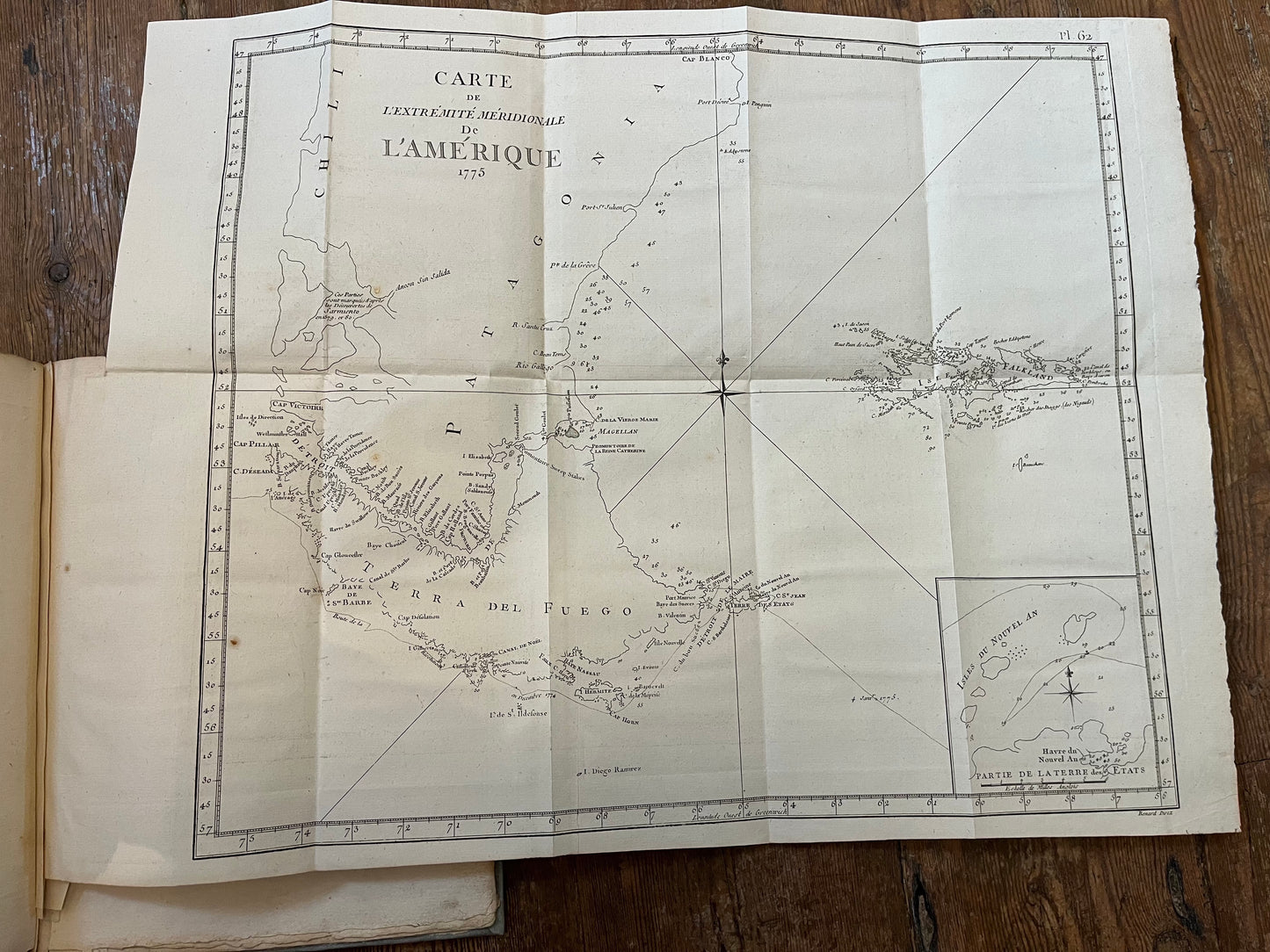 French Atlas to James Cook's 2nd Voyage - 1778 - Antarctica / Pacific
