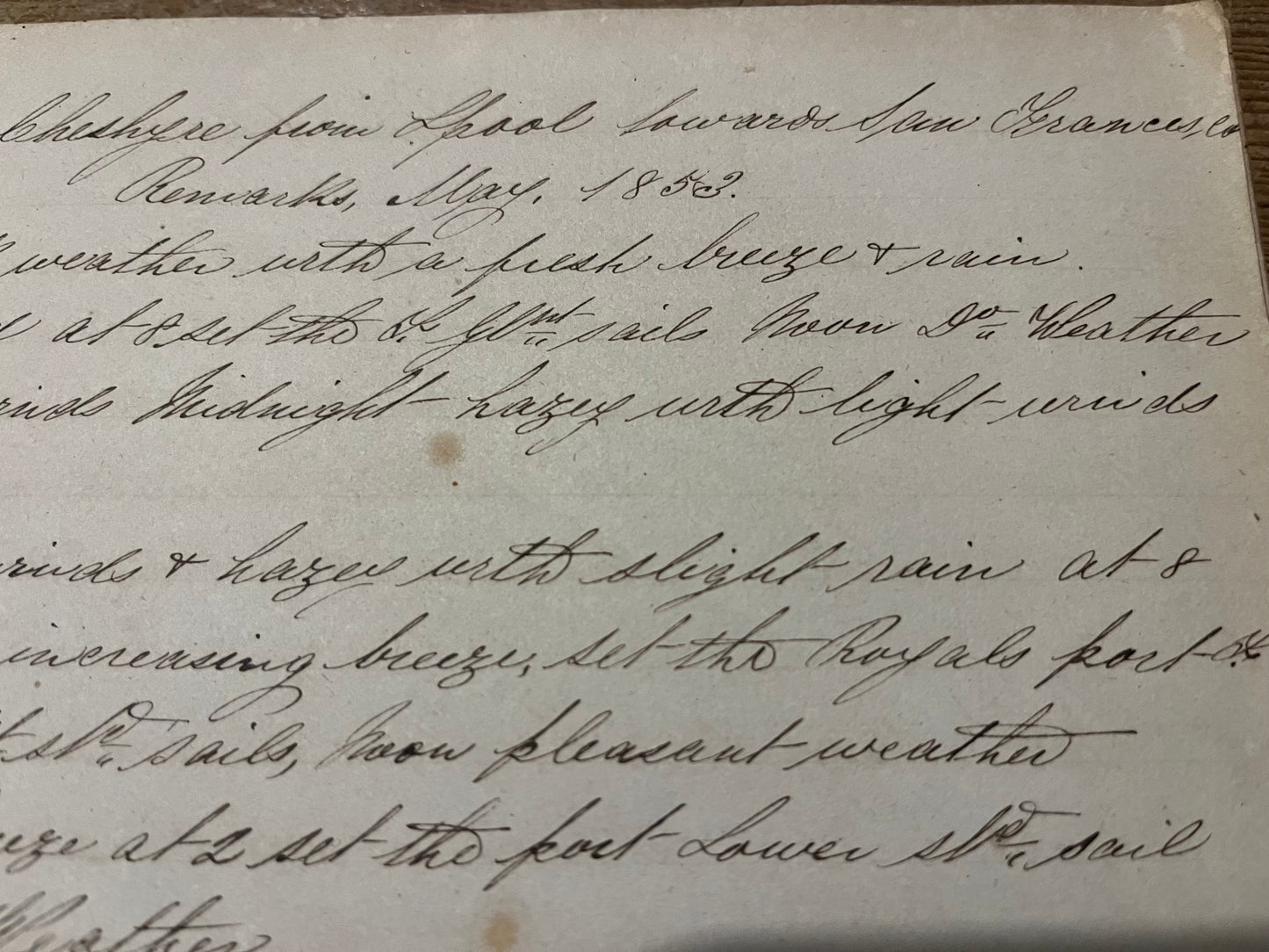 Journal and ships log written by the Liverpool seaman, John Gould, from 1852 to 1868. Includes voyages to New Orleans and San Francisco, and a fascinating list of ships seen in Liverpool harbour from 1867-8.