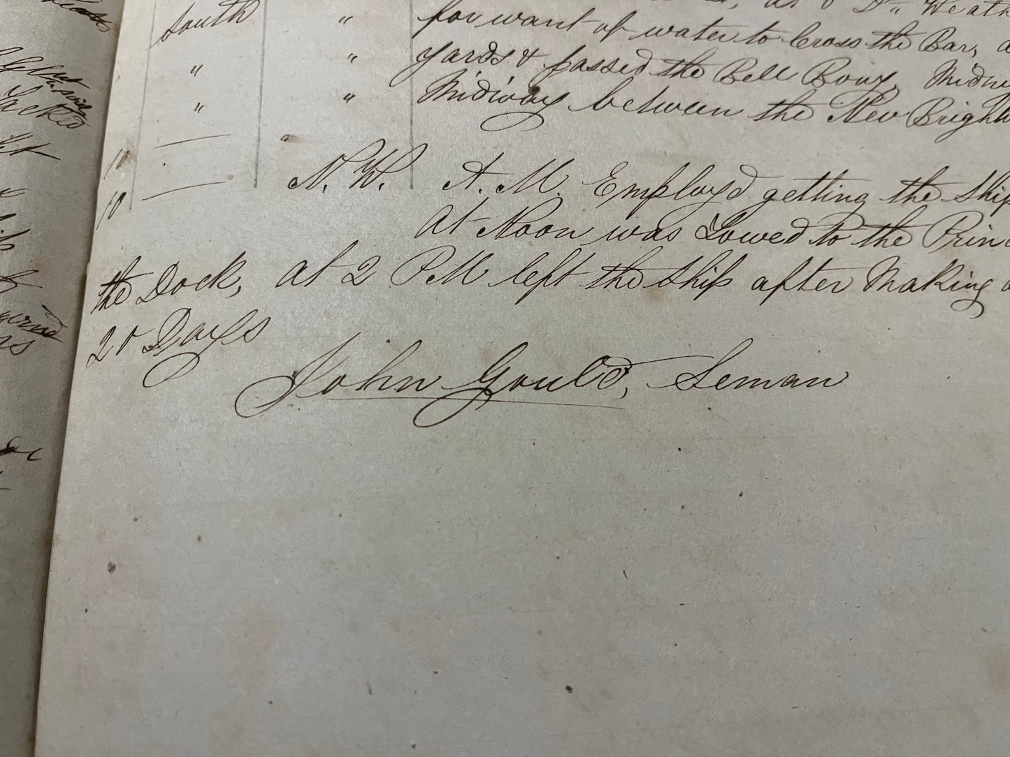 Journal and ships log written by the Liverpool seaman, John Gould, from 1852 to 1868. Includes voyages to New Orleans and San Francisco, and a fascinating list of ships seen in Liverpool harbour from 1867-8.