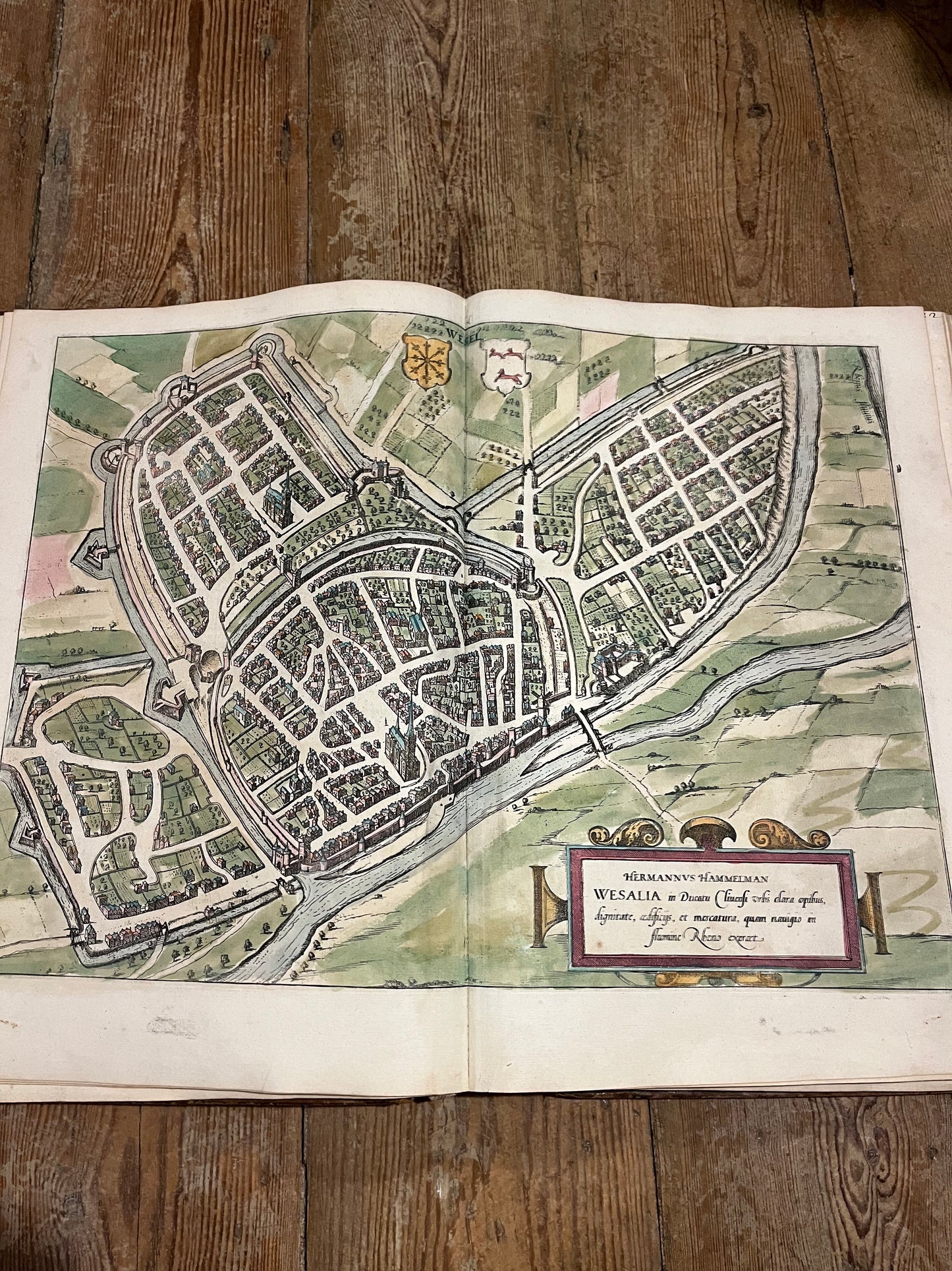 Rare large fragment of Braun and Hogenberg’s famous “Civitates Orbis Terrarum” - “Cities of the world”