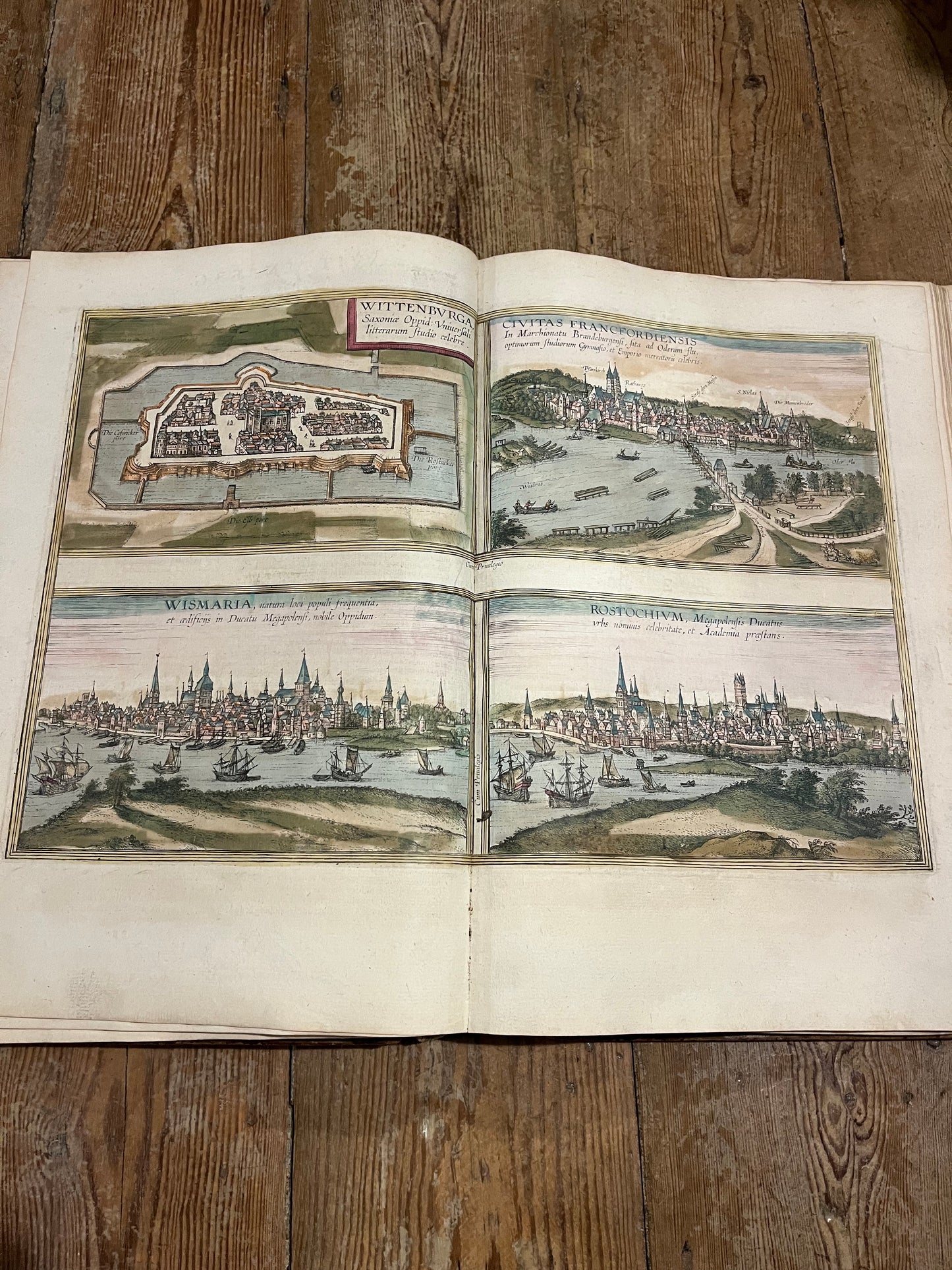 Rare large fragment of Braun and Hogenberg’s famous “Civitates Orbis Terrarum” - “Cities of the world”