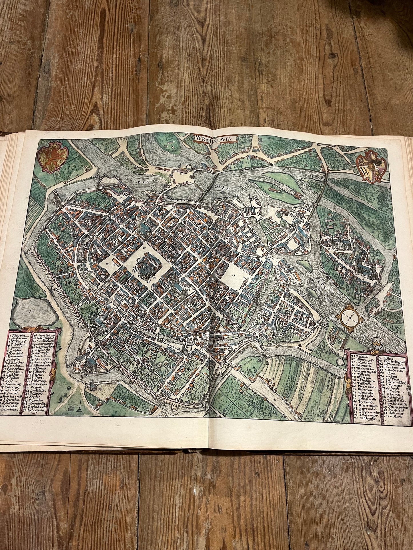Rare large fragment of Braun and Hogenberg’s famous “Civitates Orbis Terrarum” - “Cities of the world”