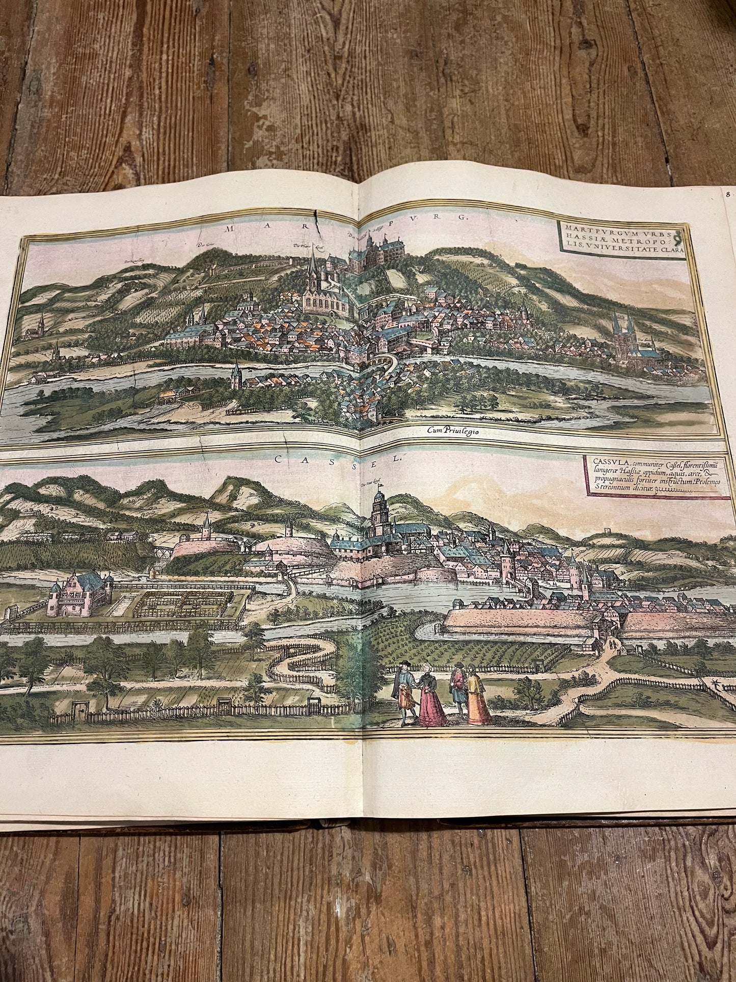 Rare large fragment of Braun and Hogenberg’s famous “Civitates Orbis Terrarum” - “Cities of the world”