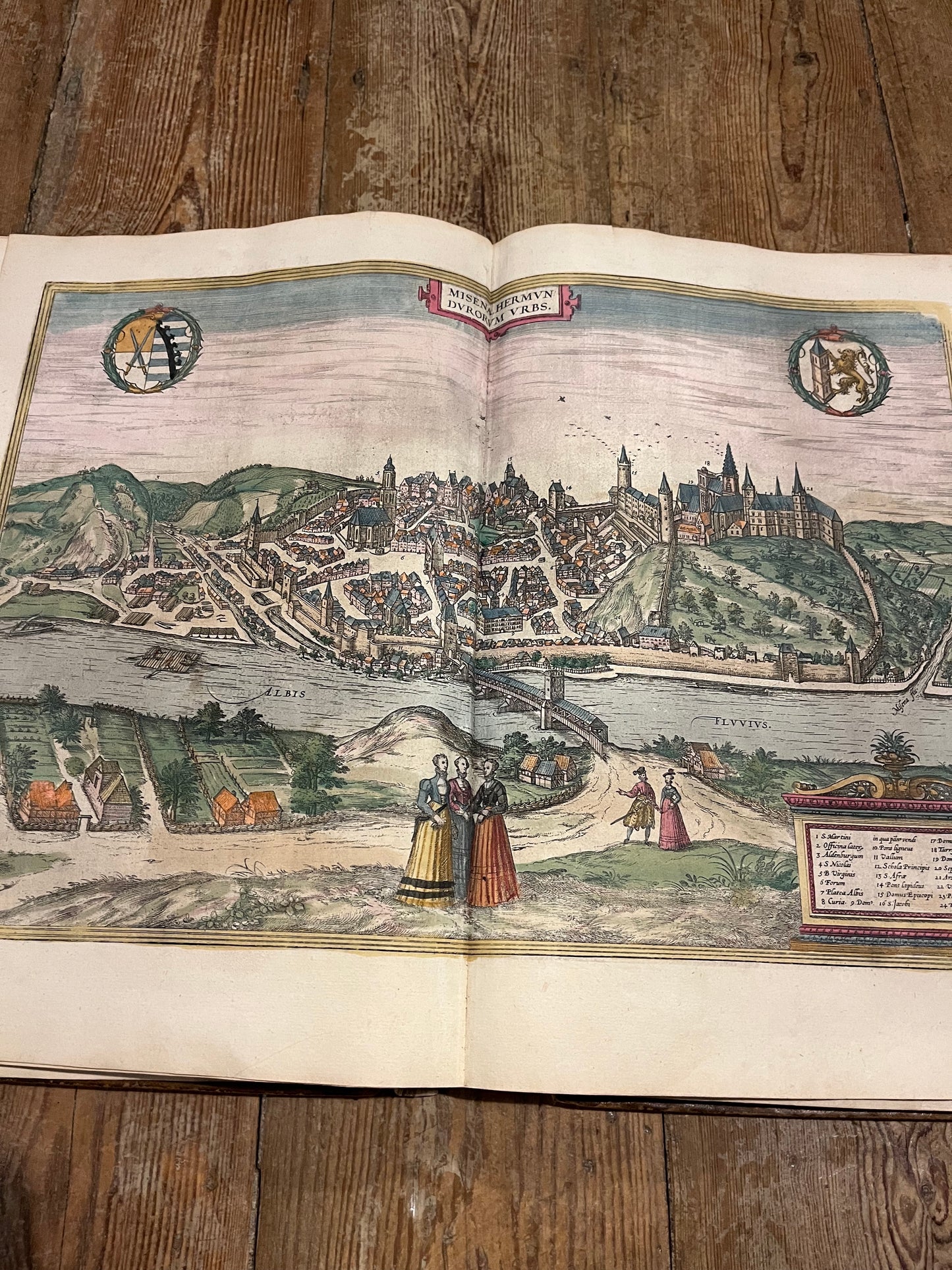 Rare large fragment of Braun and Hogenberg’s famous “Civitates Orbis Terrarum” - “Cities of the world”