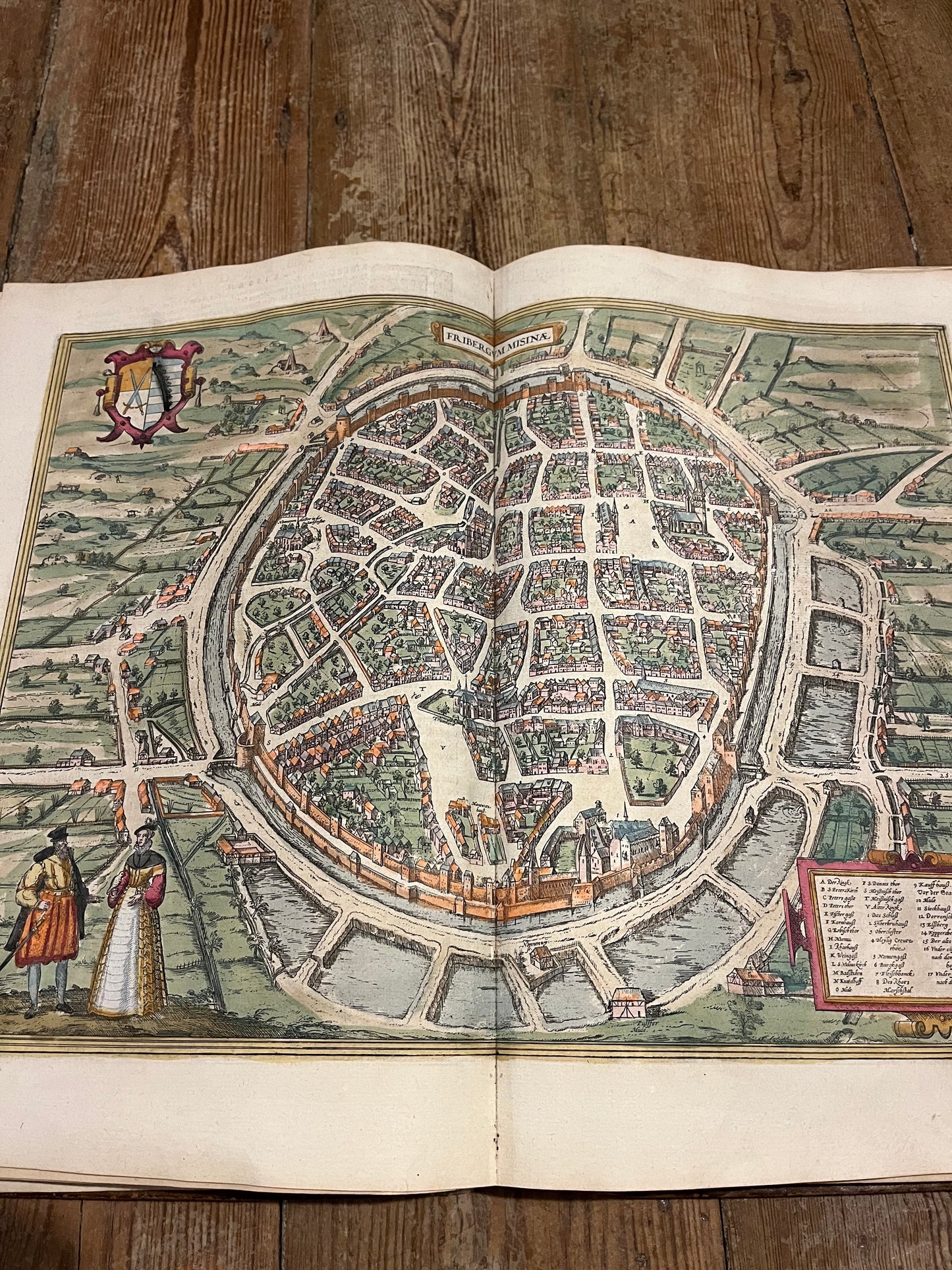 Rare large fragment of Braun and Hogenberg’s famous “Civitates Orbis Terrarum” - “Cities of the world”