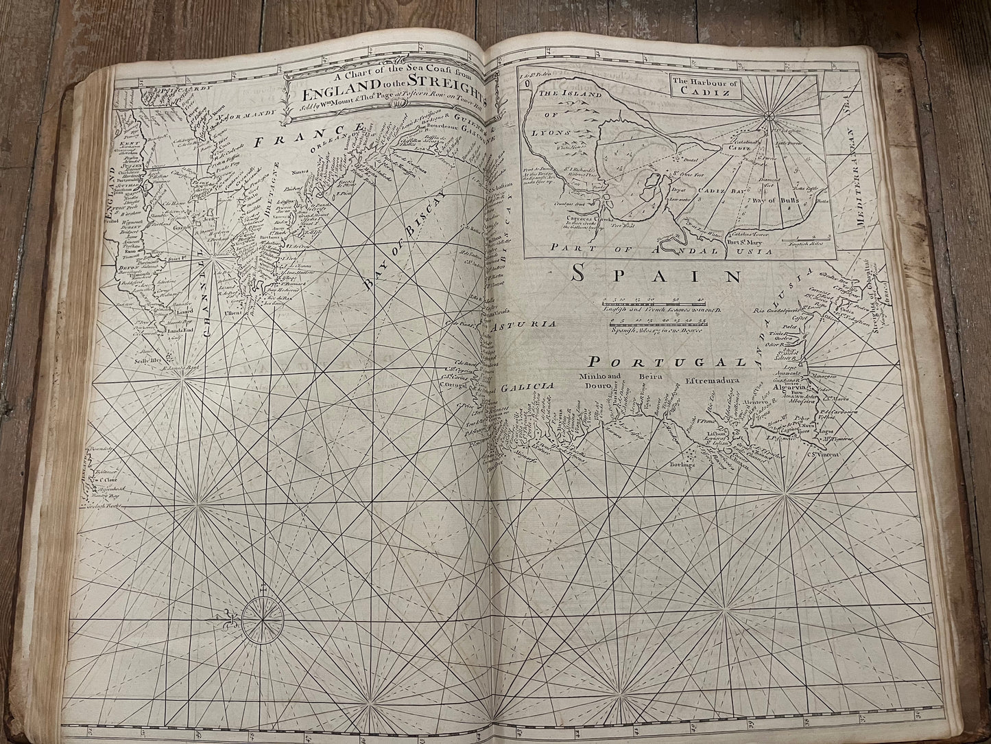 The English Pilot - England, Scotland, Ireland, Holland, Flanders, Spain, Portugal - 1758