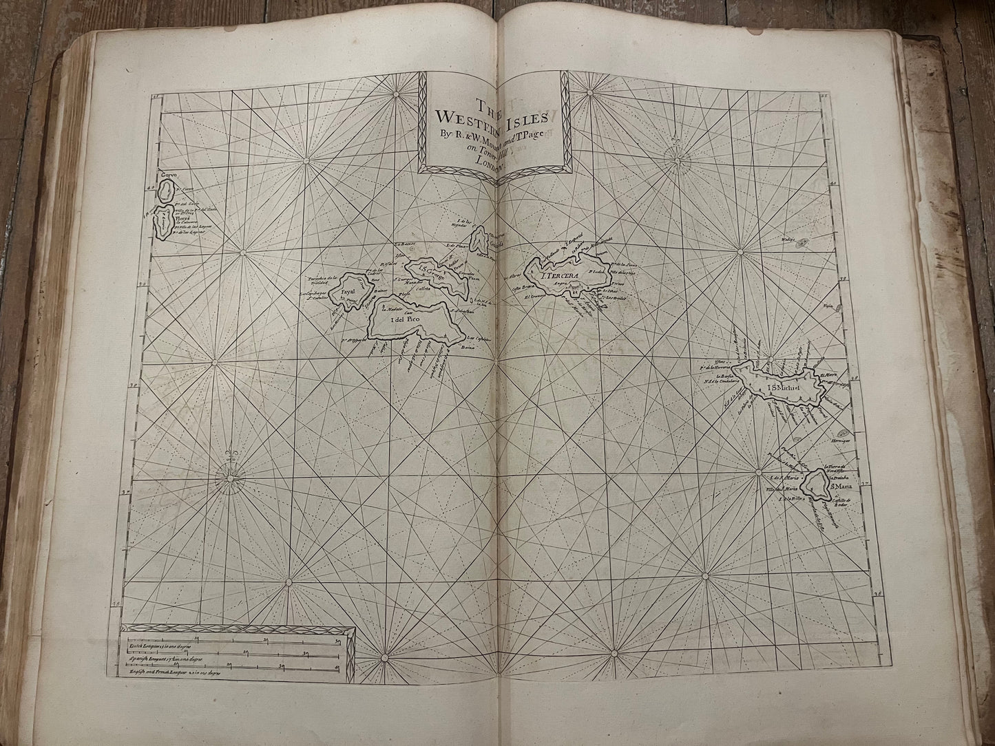 The English Pilot - England, Scotland, Ireland, Holland, Flanders, Spain, Portugal - 1758