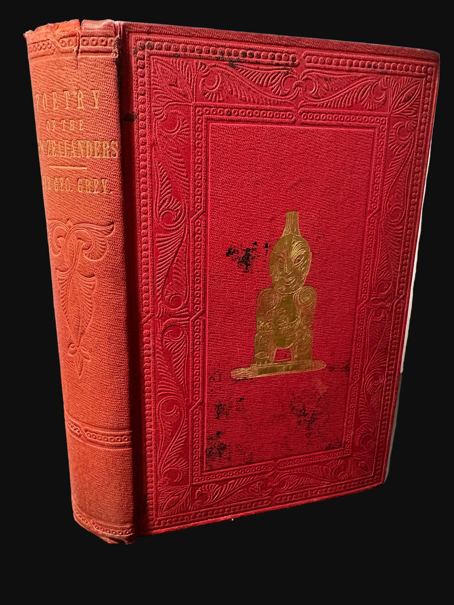 First Edition of the foundational record of Maori poetry - Ko Nga Moteatea, Me Nga Hakirara, O Nga Maori - Printed in Wellington 1853 - George Grey / Te Rangikāheke