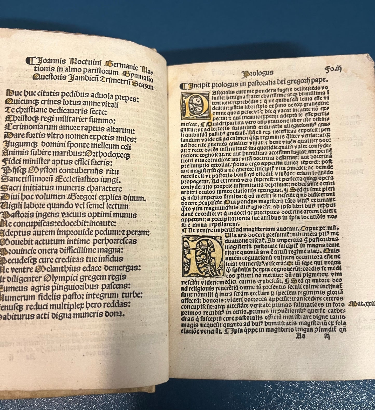 Pastoralis cure liber - 1516 - with 14th Century manuscript fly leaves