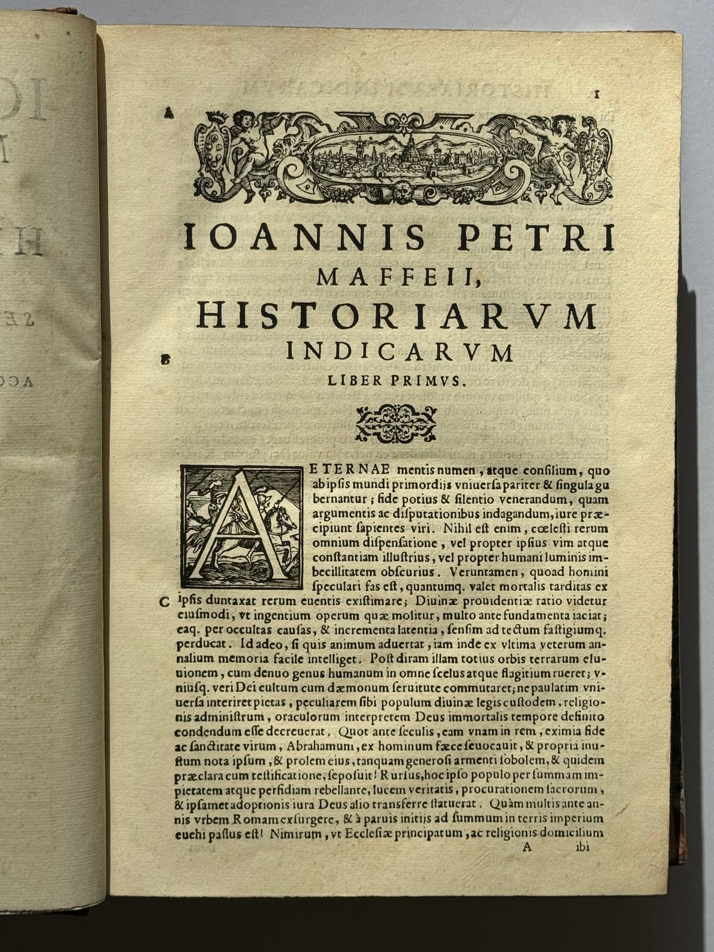 Historiarum Indicarum libri XVI. Selectarum, item, ex Jindia Epistolarum. eodem interprete Libri IV - Giovanni Pietro Maffei - 1st Edition - 1588