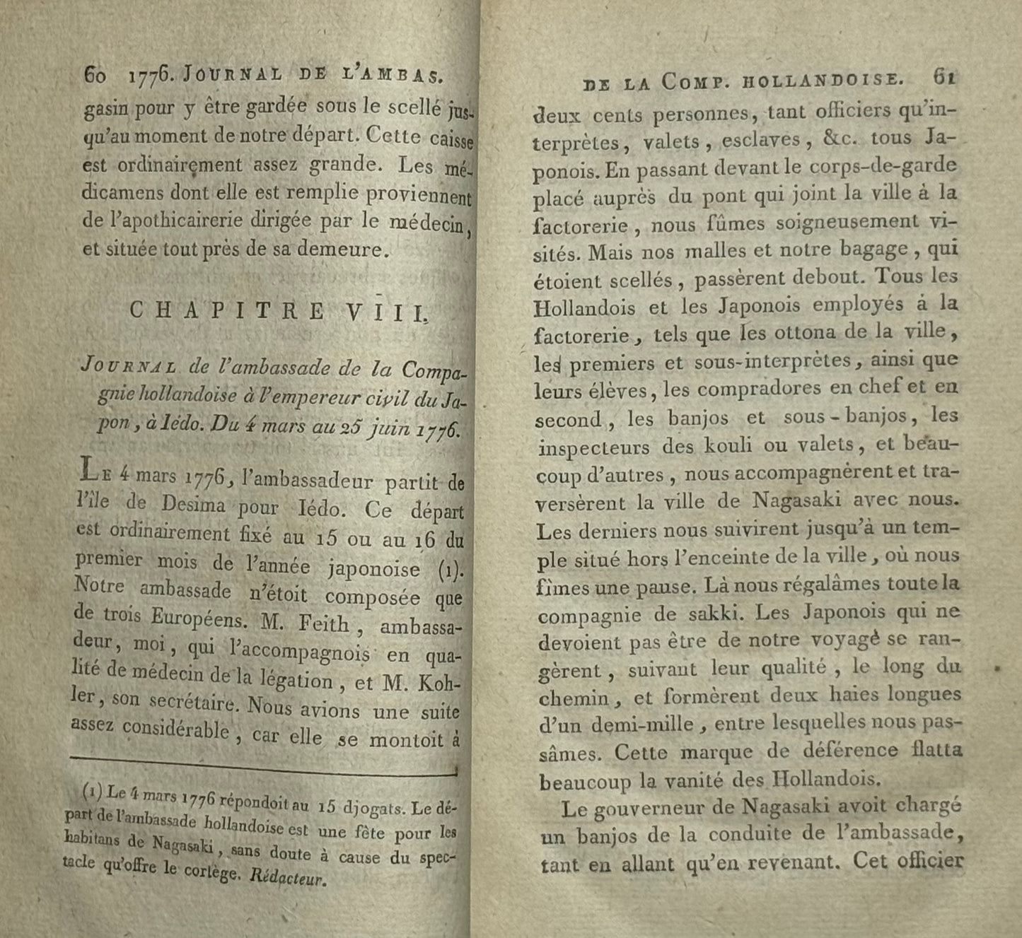 “18th Century Swedish account of Japan and the Dutch in Nagasaki” - ”Voyages de C.P. Thunberg au Japon"
