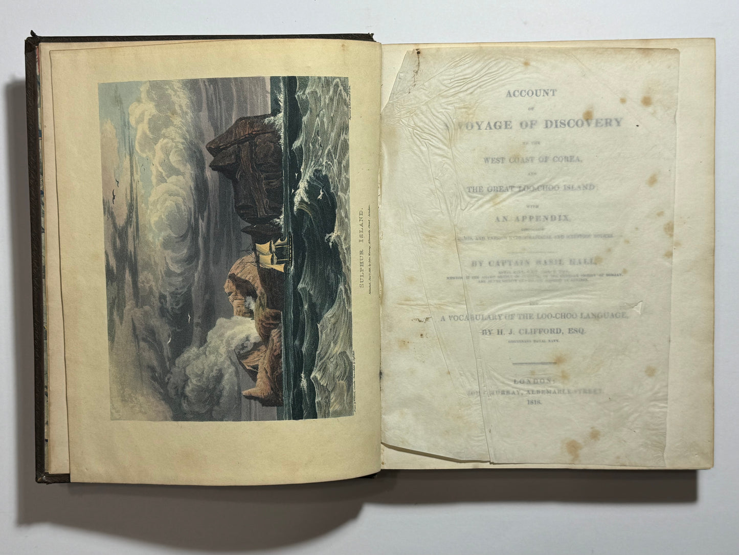 Captain Basil Hall - “Account of A Voyage of Discovery to the West Coast of Corea and The Great Loo-Choo Island”