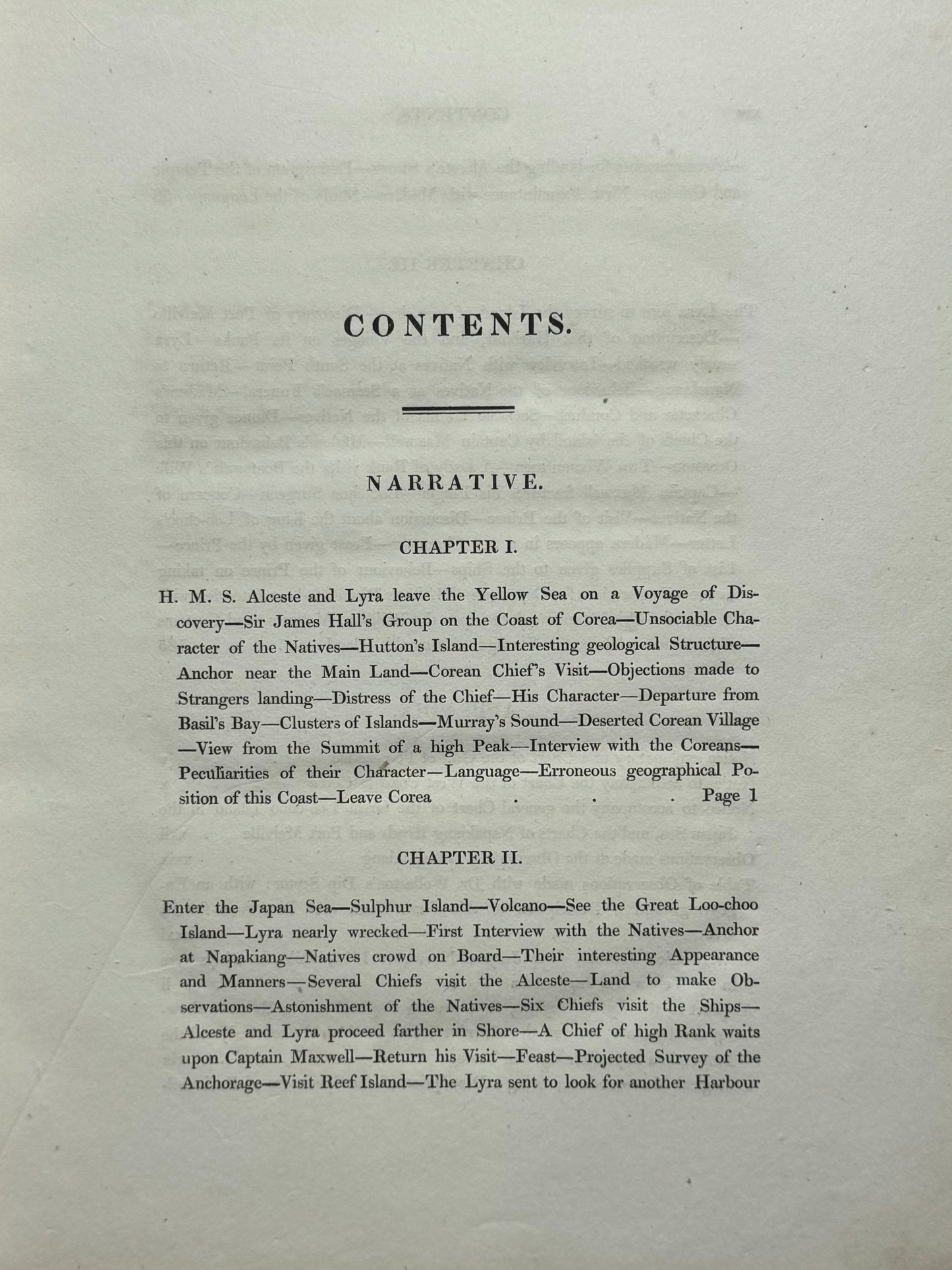 Captain Basil Hall - “Account of A Voyage of Discovery to the West Coast of Corea and The Great Loo-Choo Island”