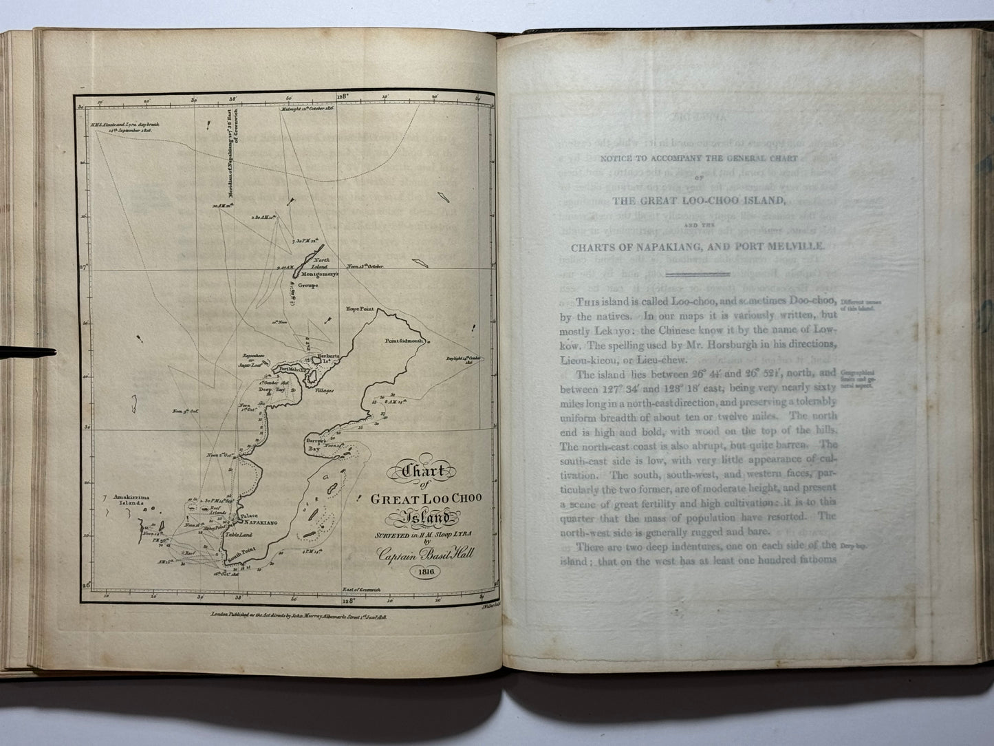 Captain Basil Hall - “Account of A Voyage of Discovery to the West Coast of Corea and The Great Loo-Choo Island”