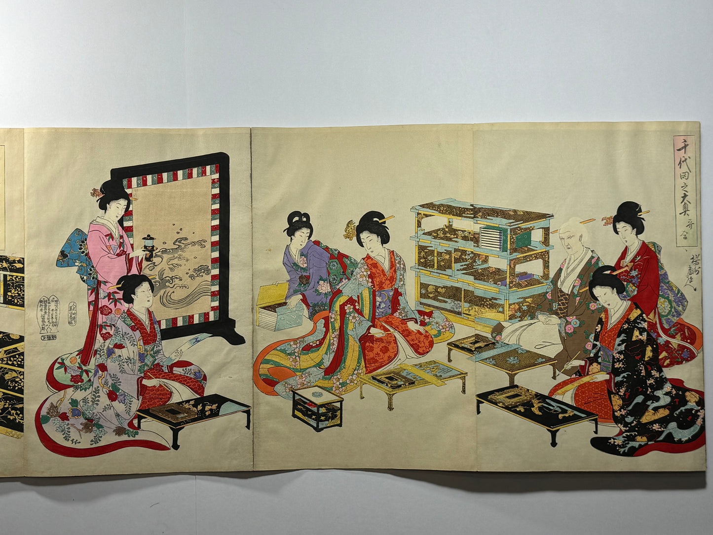Inside Chiyoda Palace album - Chikanobu - 1894