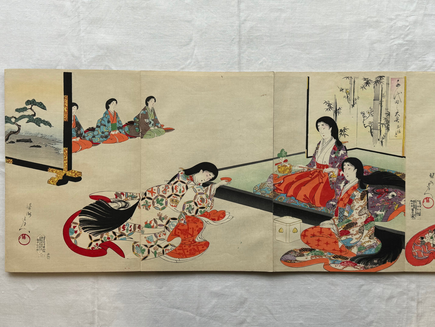 Inside Chiyoda Palace album - Chikanobu - 1894