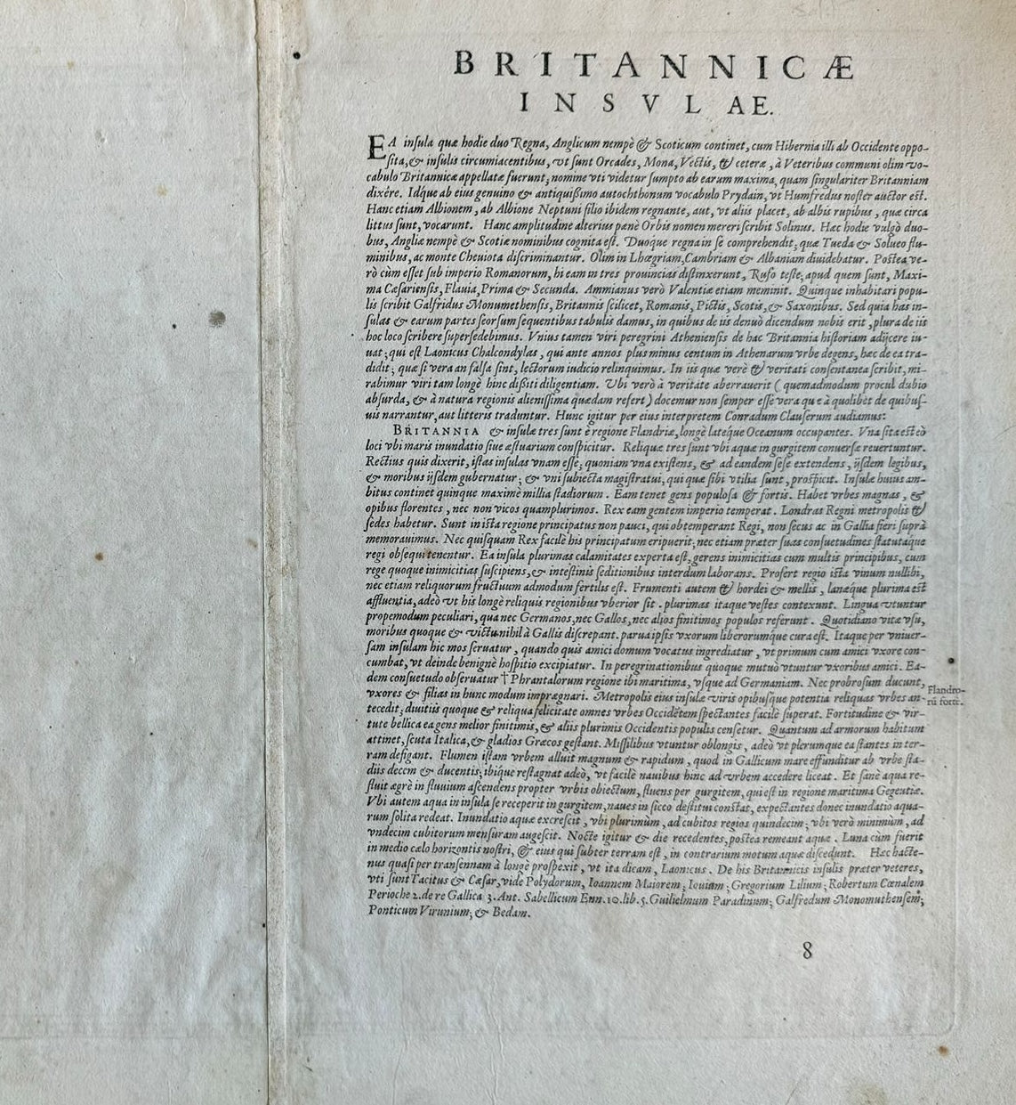 "Anglia, Scotiae et Hiberniae Sive Britannicar: Insularum Descriptio" - 1579 - Abraham Ortelius (1527 – 1598)