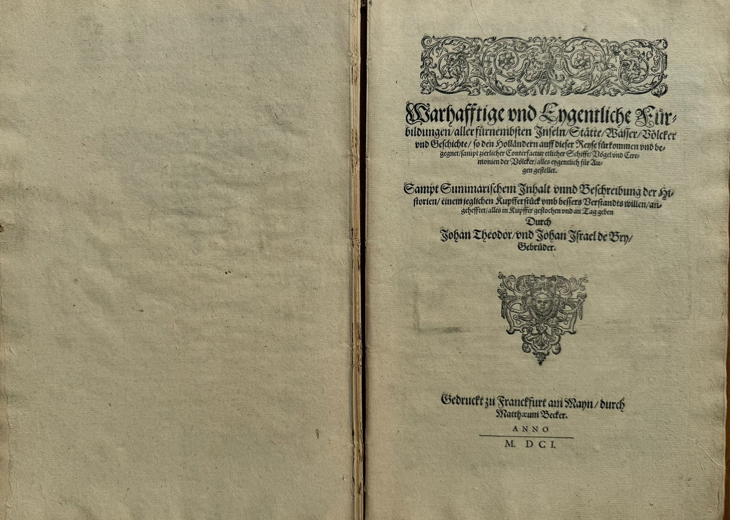 Funfter Theil der Orientalischen Indien - De Bry Part 5 Petits Voyages - 1600 - Dodo - Elephant - Mauritius - Malay Language - Voyage of Jacob van Neck and Wybrand van Warwijck