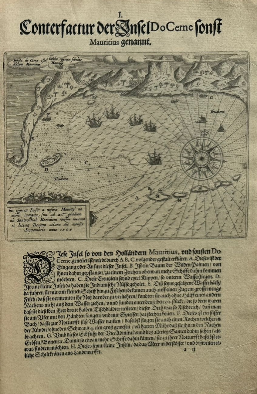 Funfter Theil der Orientalischen Indien - De Bry Part 5 Petits Voyages - 1600 - Dodo - Elephant - Mauritius - Malay Language - Voyage of Jacob van Neck and Wybrand van Warwijck