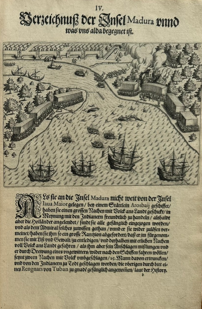 Funfter Theil der Orientalischen Indien - De Bry Part 5 Petits Voyages - 1600 - Dodo - Elephant - Mauritius - Malay Language - Voyage of Jacob van Neck and Wybrand van Warwijck