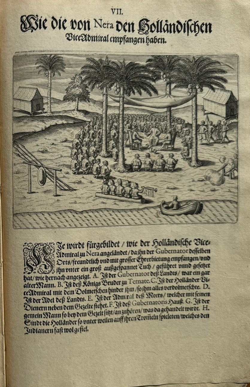 Funfter Theil der Orientalischen Indien - De Bry Part 5 Petits Voyages - 1600 - Dodo - Elephant - Mauritius - Malay Language - Voyage of Jacob van Neck and Wybrand van Warwijck