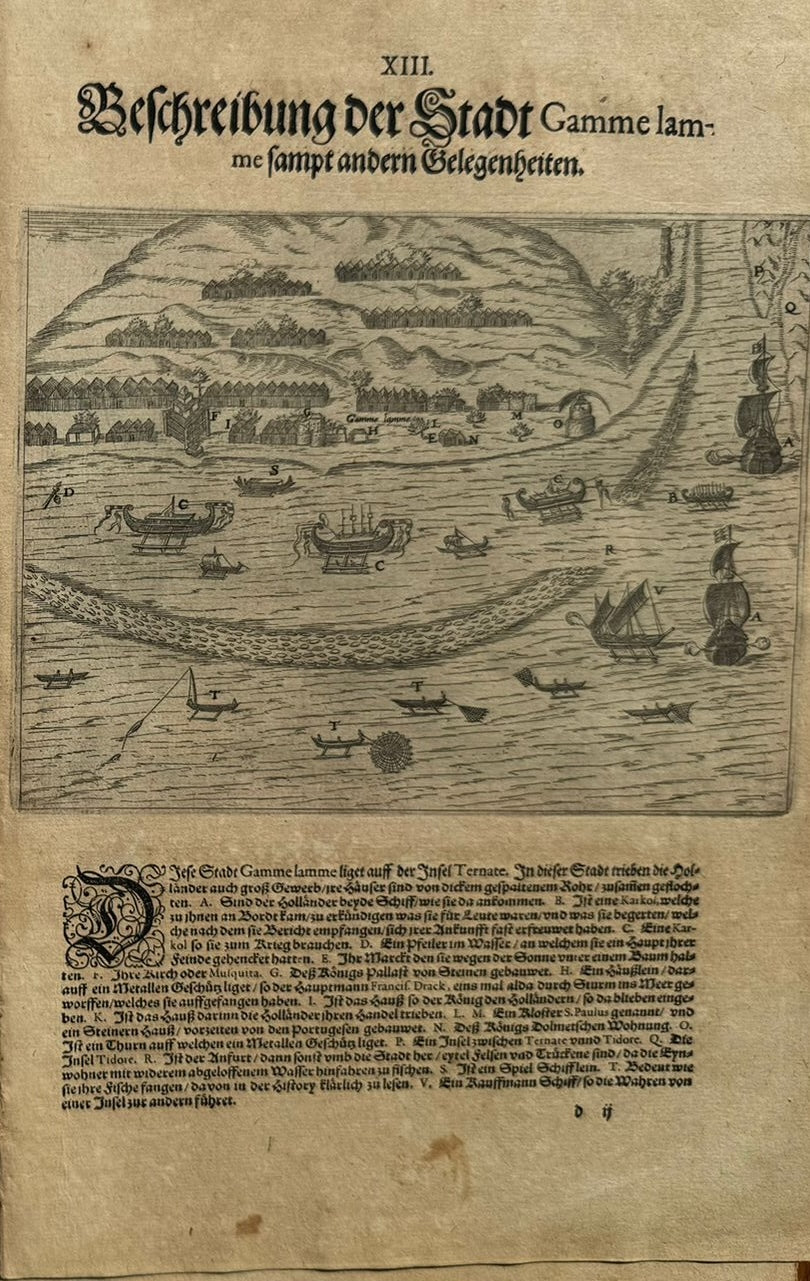 Funfter Theil der Orientalischen Indien - De Bry Part 5 Petits Voyages - 1600 - Dodo - Elephant - Mauritius - Malay Language - Voyage of Jacob van Neck and Wybrand van Warwijck