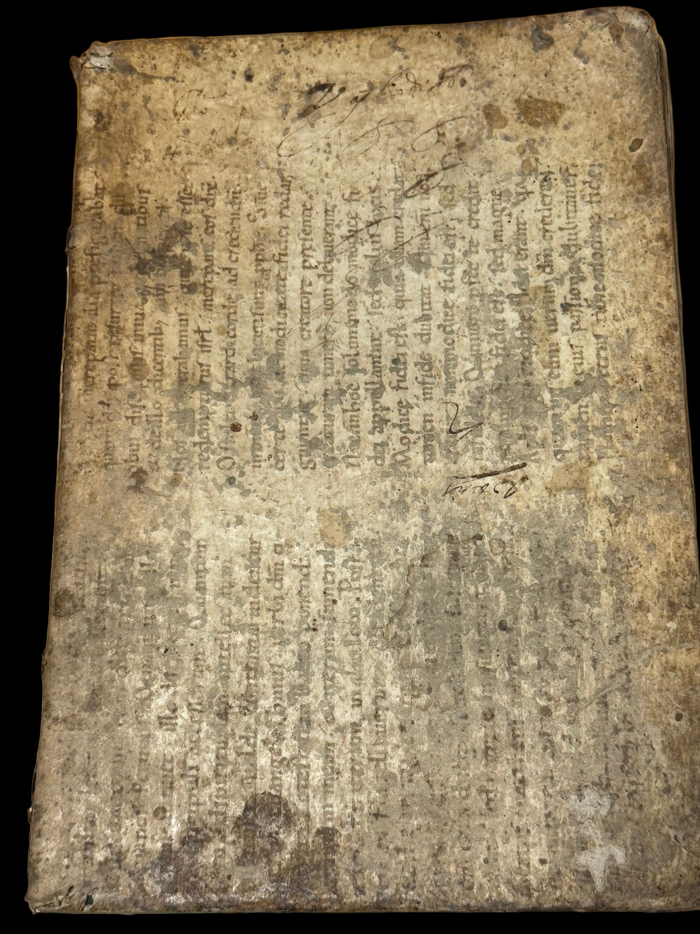 11th Century manuscript waste by Haimo of Auxerre for a 1512 edition of Origen’s commentary on St Paul’s epistle to the Romans printed by Bernardino Benali