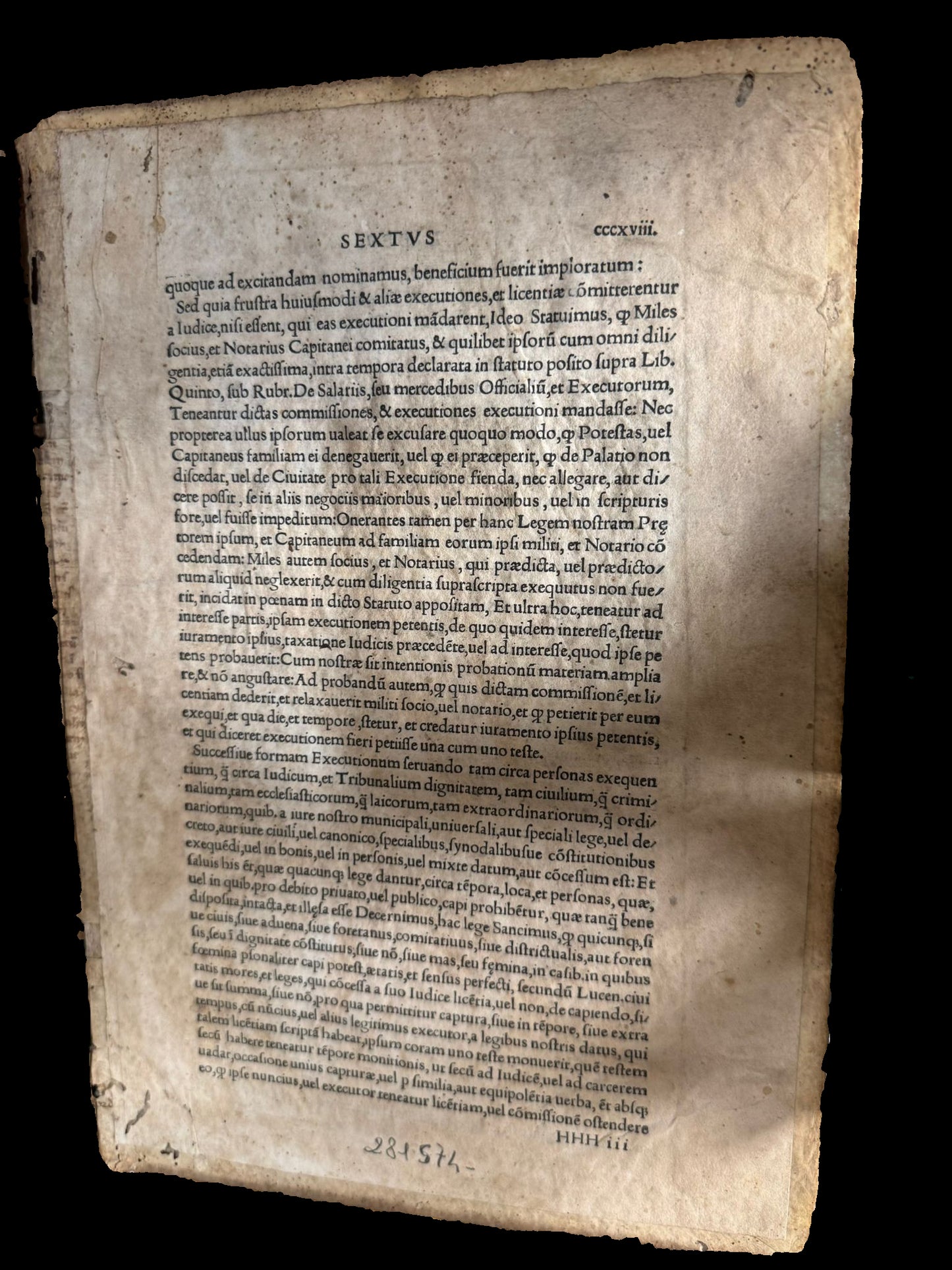 11th Century manuscript waste by Haimo of Auxerre for a 1512 edition of Origen’s commentary on St Paul’s epistle to the Romans printed by Bernardino Benali
