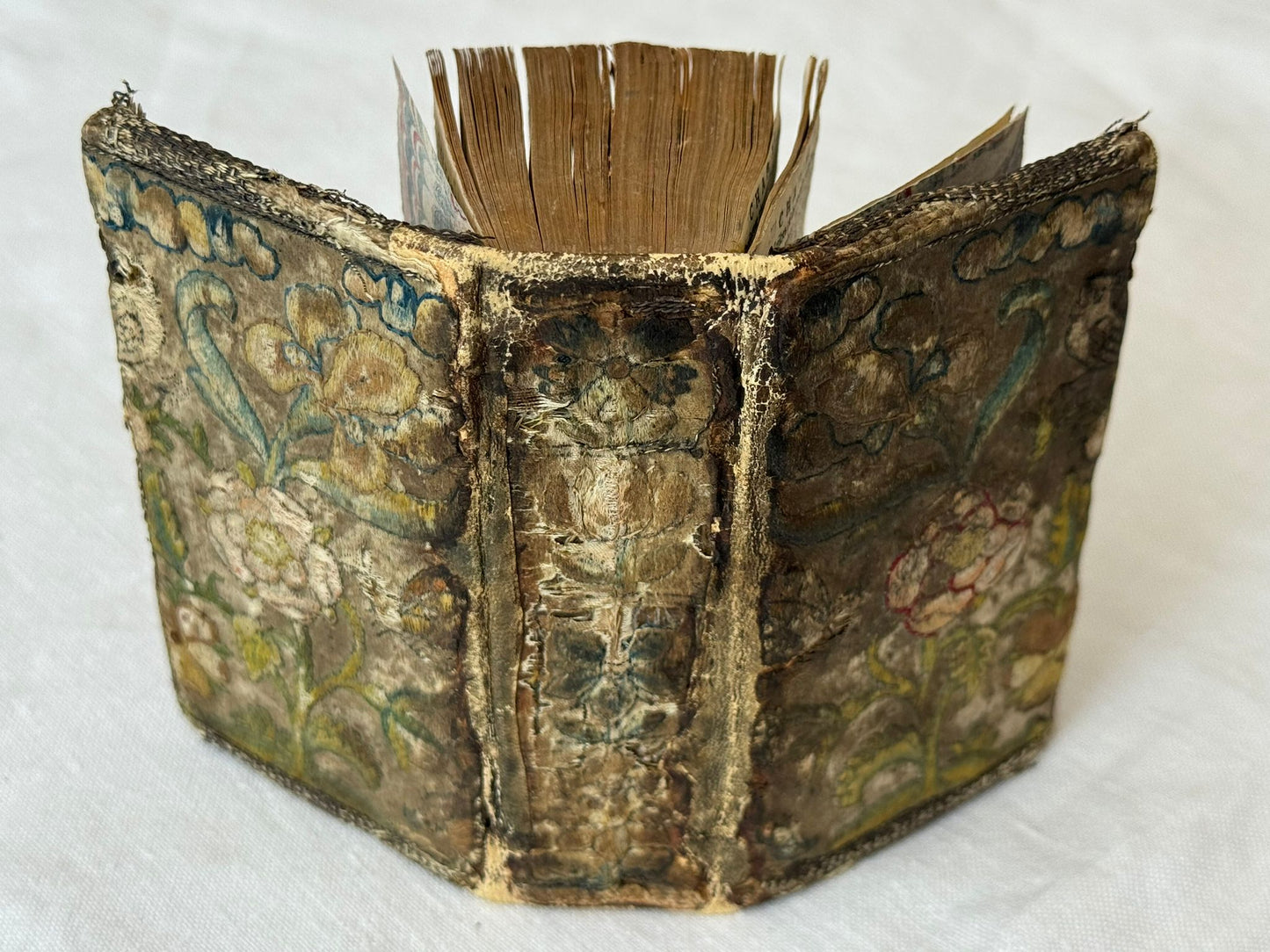 1641 New Testament & 1643 The "Whole Booke of Psalmes" with Beautiful 17th Century Embroidered Binding