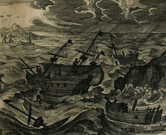 New England and Jamestown: John Smith, Pocahontas, Powhatan, Ralph Hamor, Vespucci - De Bry - America Pars Decima - 1619 First Edition