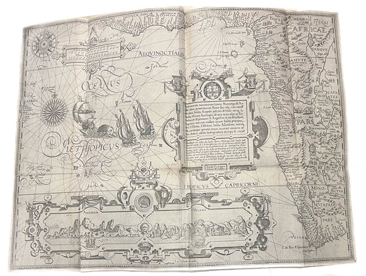 Typus Orarum Maritimarum Guineae, Manicongo & Angolae -  Jan Huygen van Linschoten