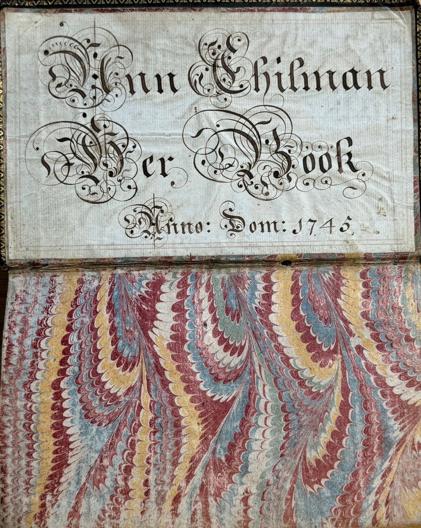 1745 Book of Common Prayer in Lovely original binding and with contemporary ownership description of Ann Chilman