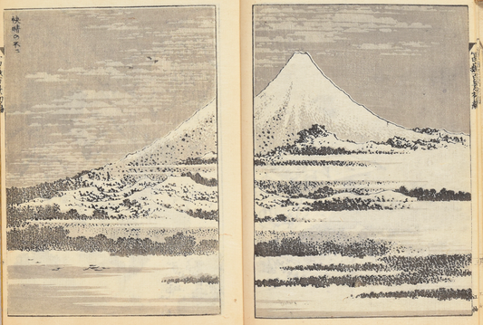 Hokusai - One Hundred View of Fuji 1834 - Volume 1 - 2nd Edition from 1874