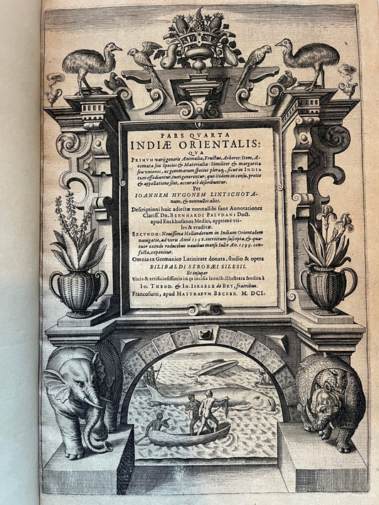 Pars Quarta Indiae Orientalis - Part 4 Petits Voyages - Linschoten, Houtman, Van Neck