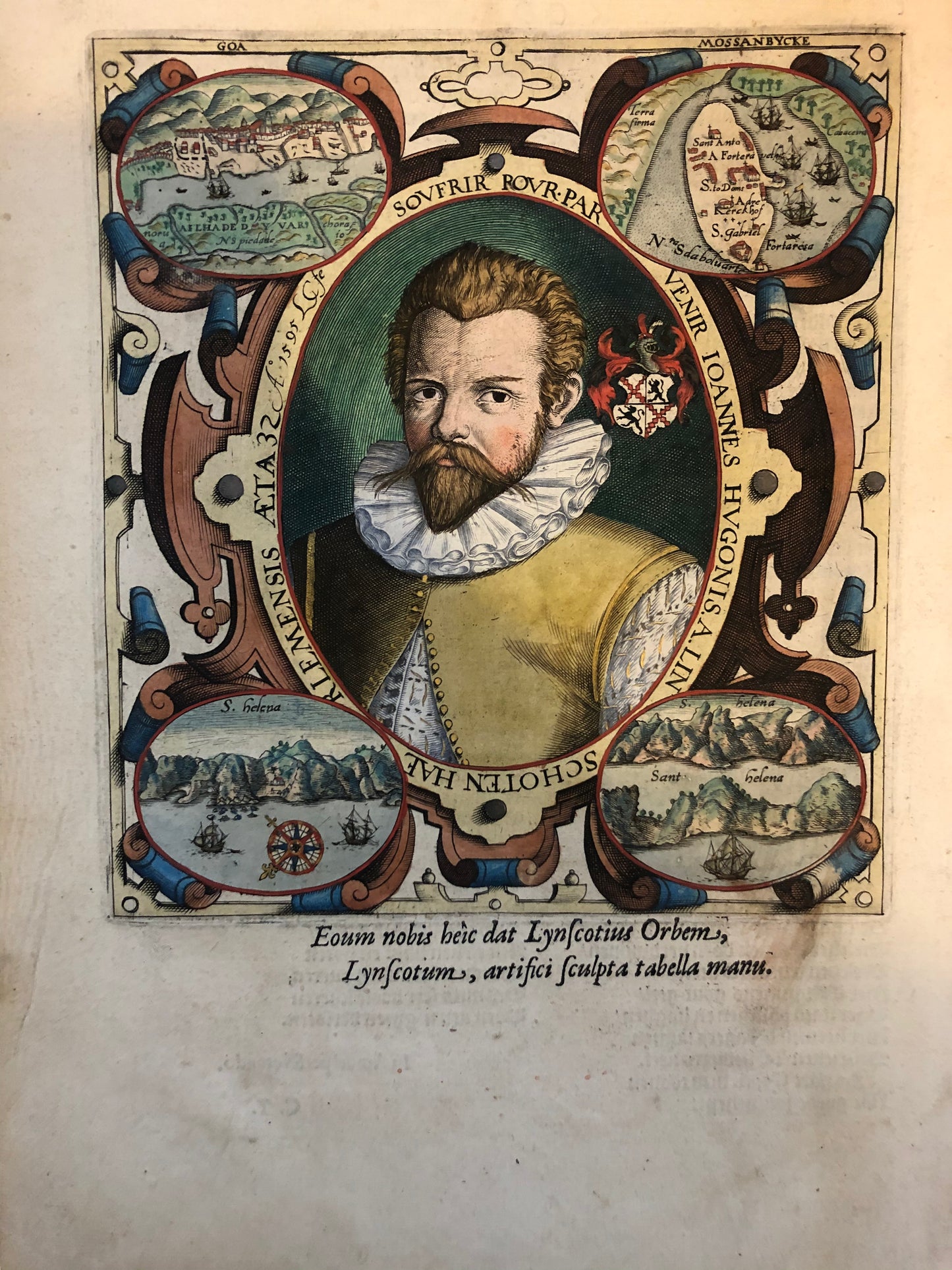 Itinerario Voyage ofte Schipvaert naer Oost ofte Portugaels Indien - Linschoten - 1st Dutch Edition - 1596