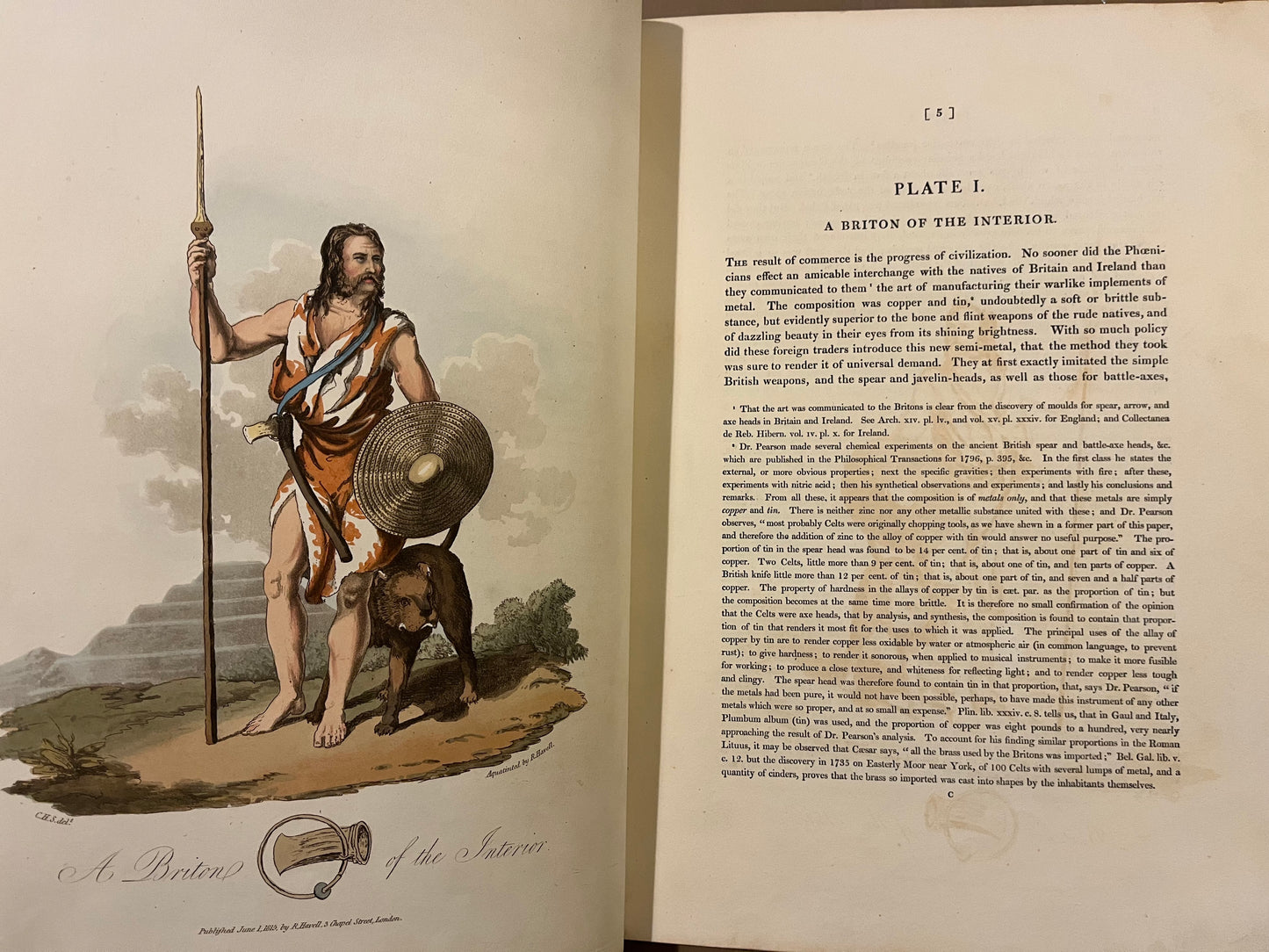 "The costume of the original inhabitants of the British Islands... London: W. Bulmer, 1815"