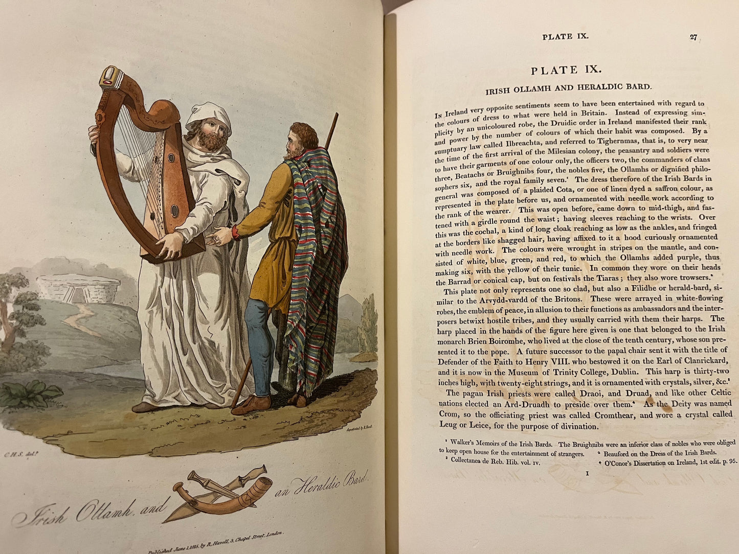 "The costume of the original inhabitants of the British Islands... London: W. Bulmer, 1815"