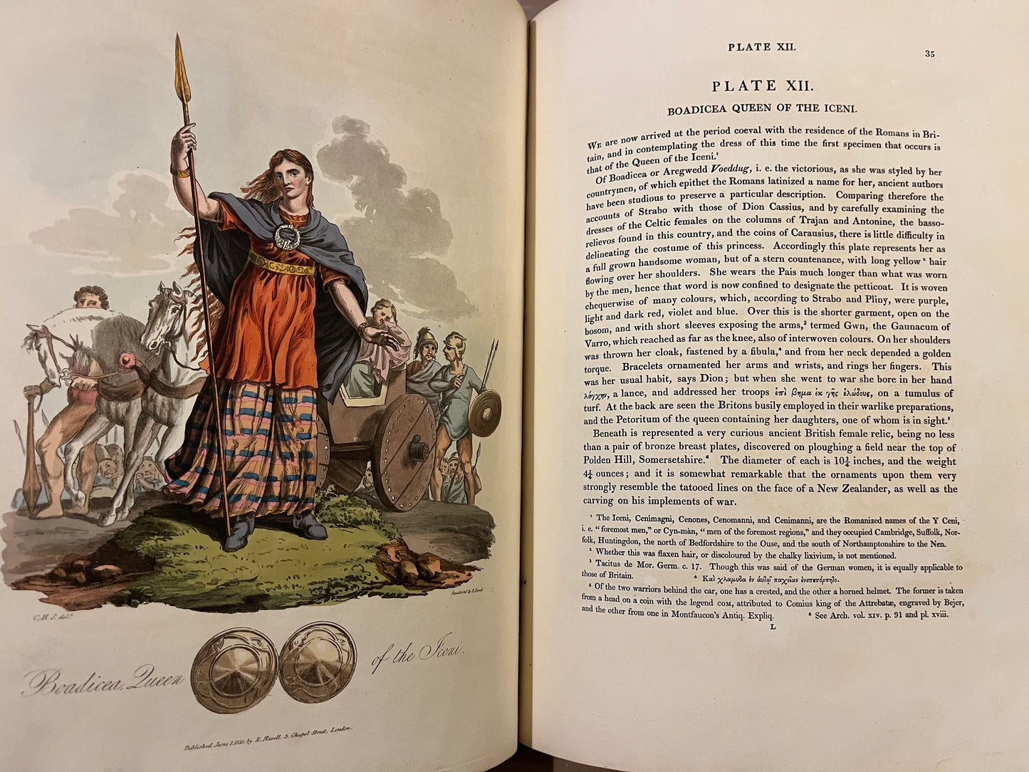 "The costume of the original inhabitants of the British Islands... London: W. Bulmer, 1815"