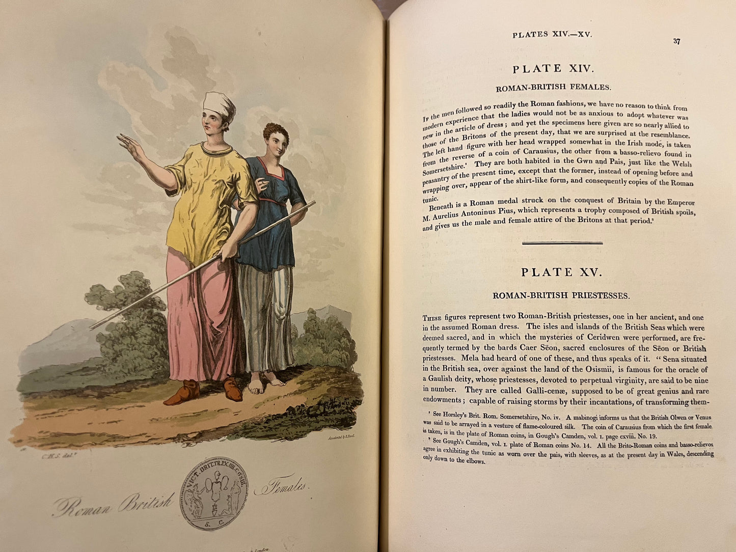 "The costume of the original inhabitants of the British Islands... London: W. Bulmer, 1815"