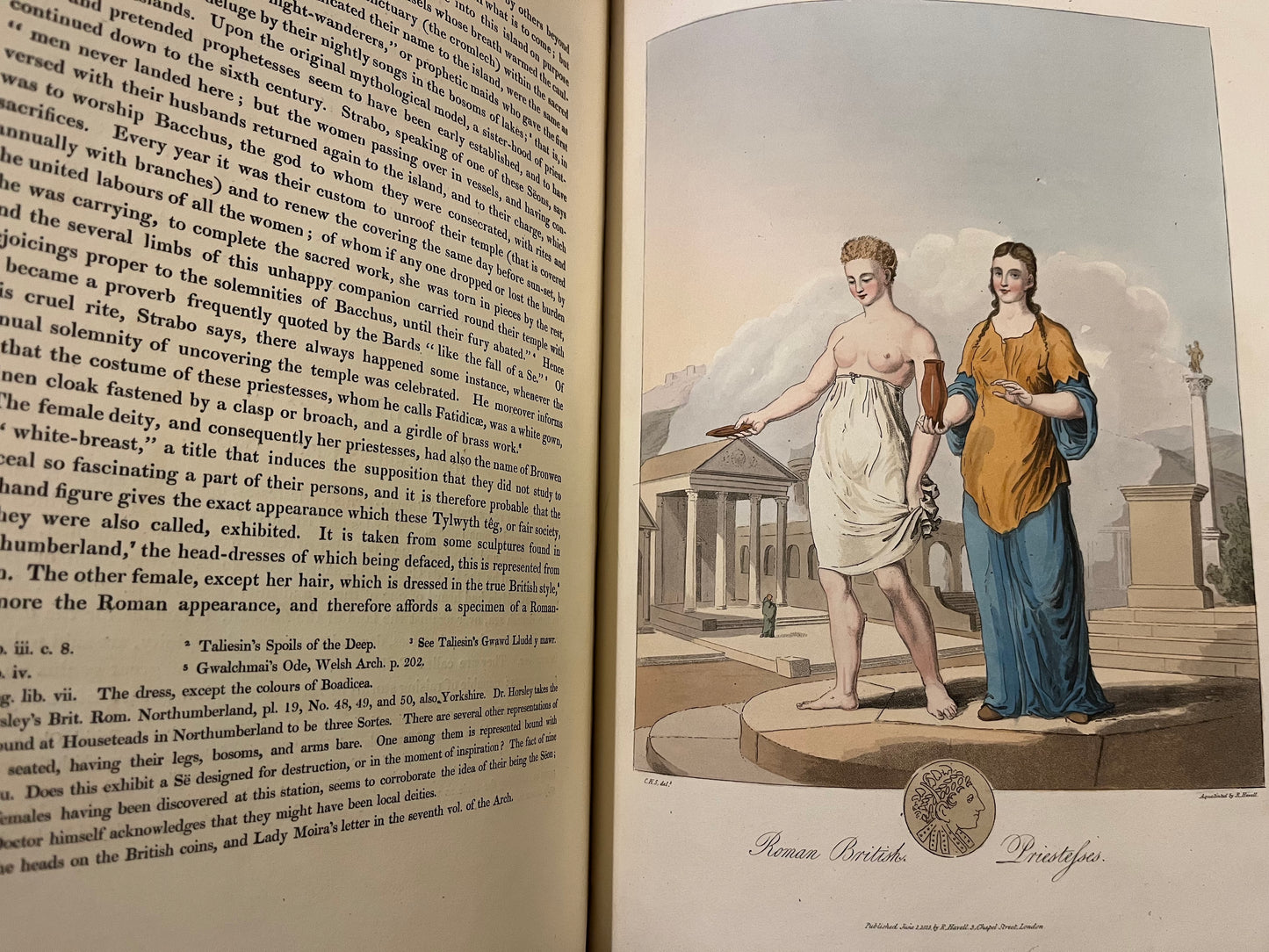 "The costume of the original inhabitants of the British Islands... London: W. Bulmer, 1815" 