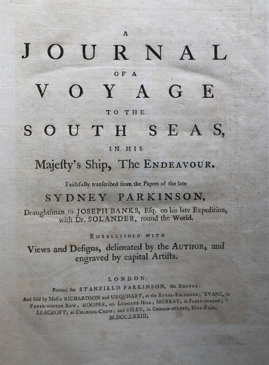 A Journal of a Voyage to the South Seas, in His Majesty's ship, the Endeavour - Sydney Parkinson