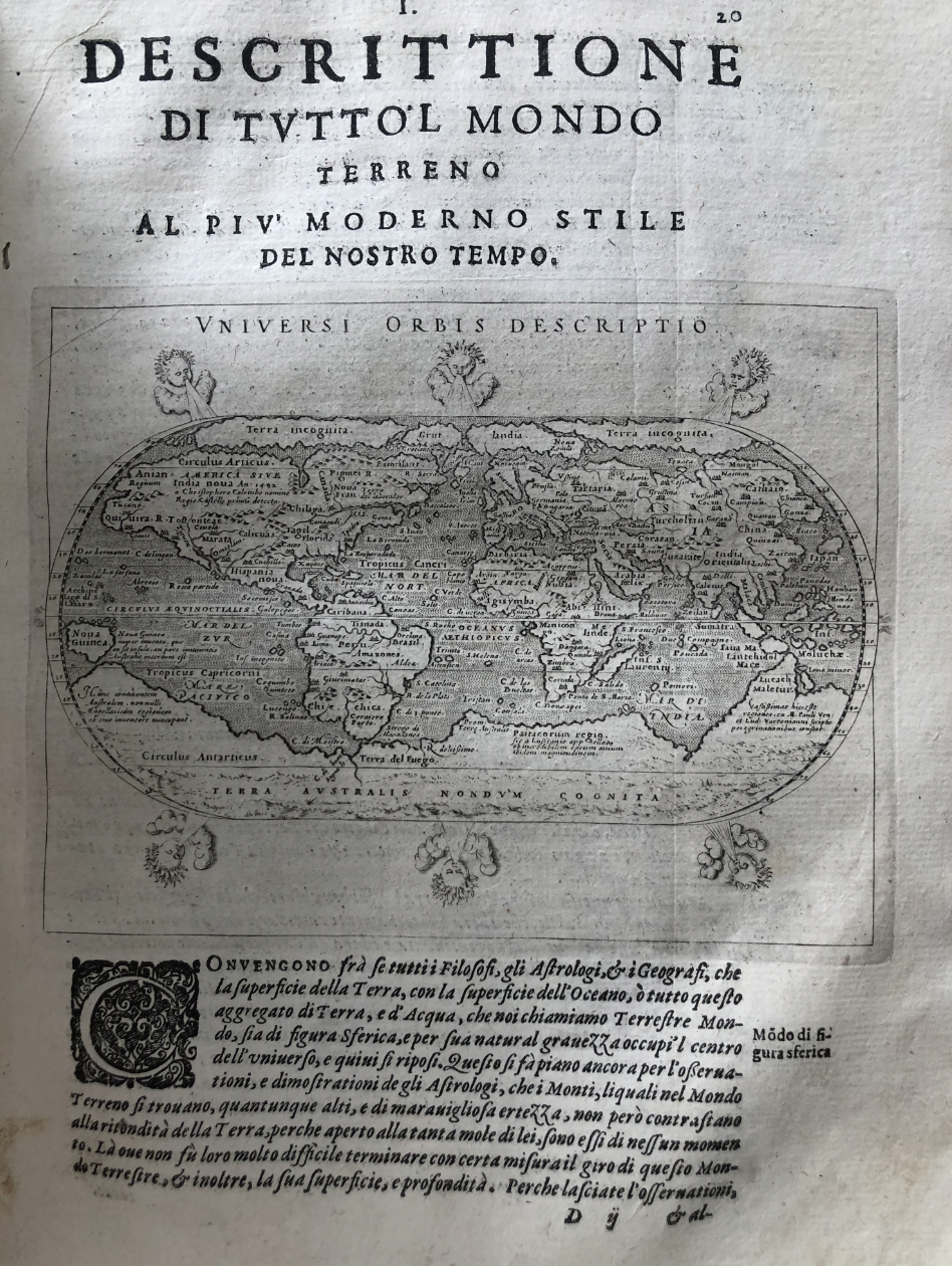 Geografia cioè Descrittione Universale della Terra Partita in due volumni, Nel Primo de' quali si contengono gli Otto Libri della Geographia di Cl. Tolomeo. - Claudius Ptolemy, Claudius Giovanni Antonio Magini