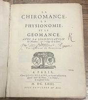 La chiromance, la physionomie et la geomance - Paris - 1663