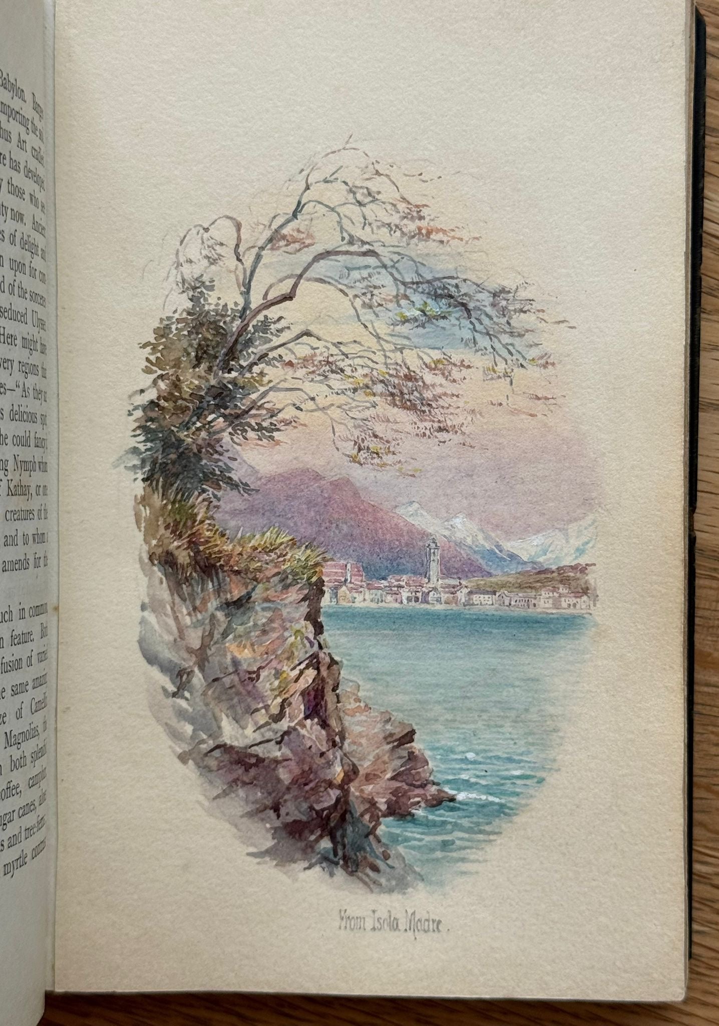 "Sketches of Lago Maggiore and Pallanza" - 1879 - Bound with 17 accomplished watercolours of the Italian lakes by a woman traveller and accompanied by a letter from Queen Victoria's Private secretary